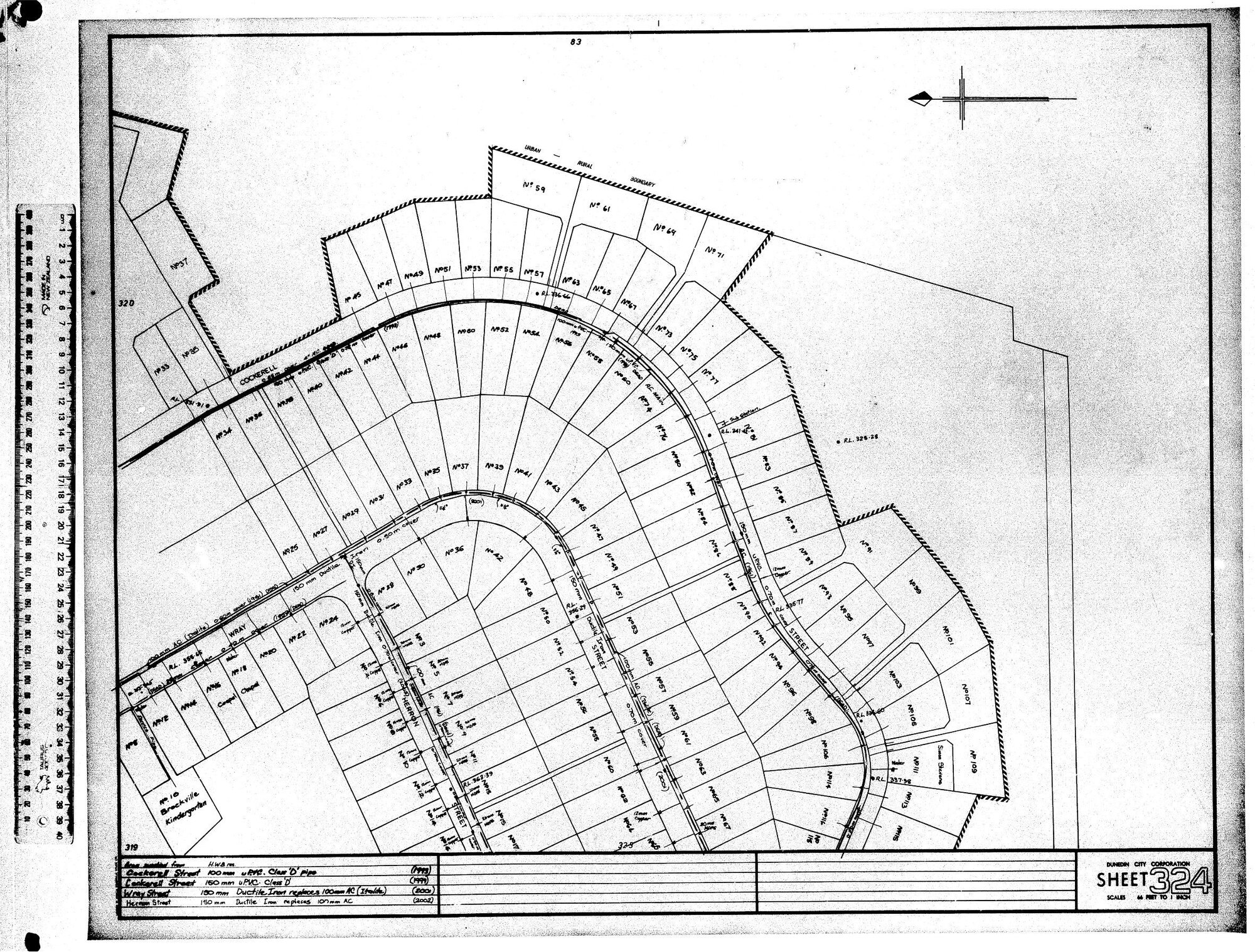 AREA SUPPLIED FROM H.W.B RES.