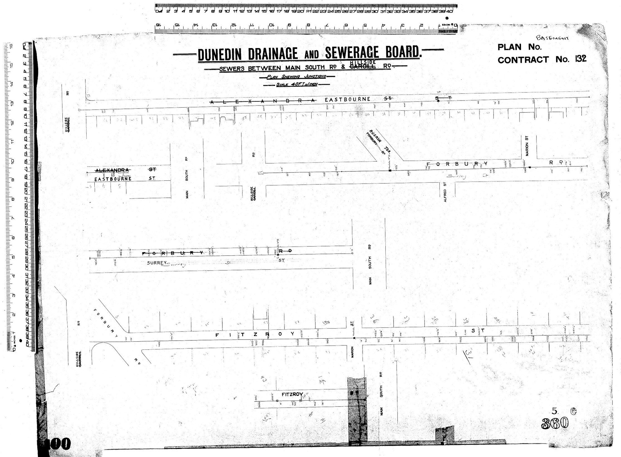Sewers Between Main South Road &amp; Hillside Road