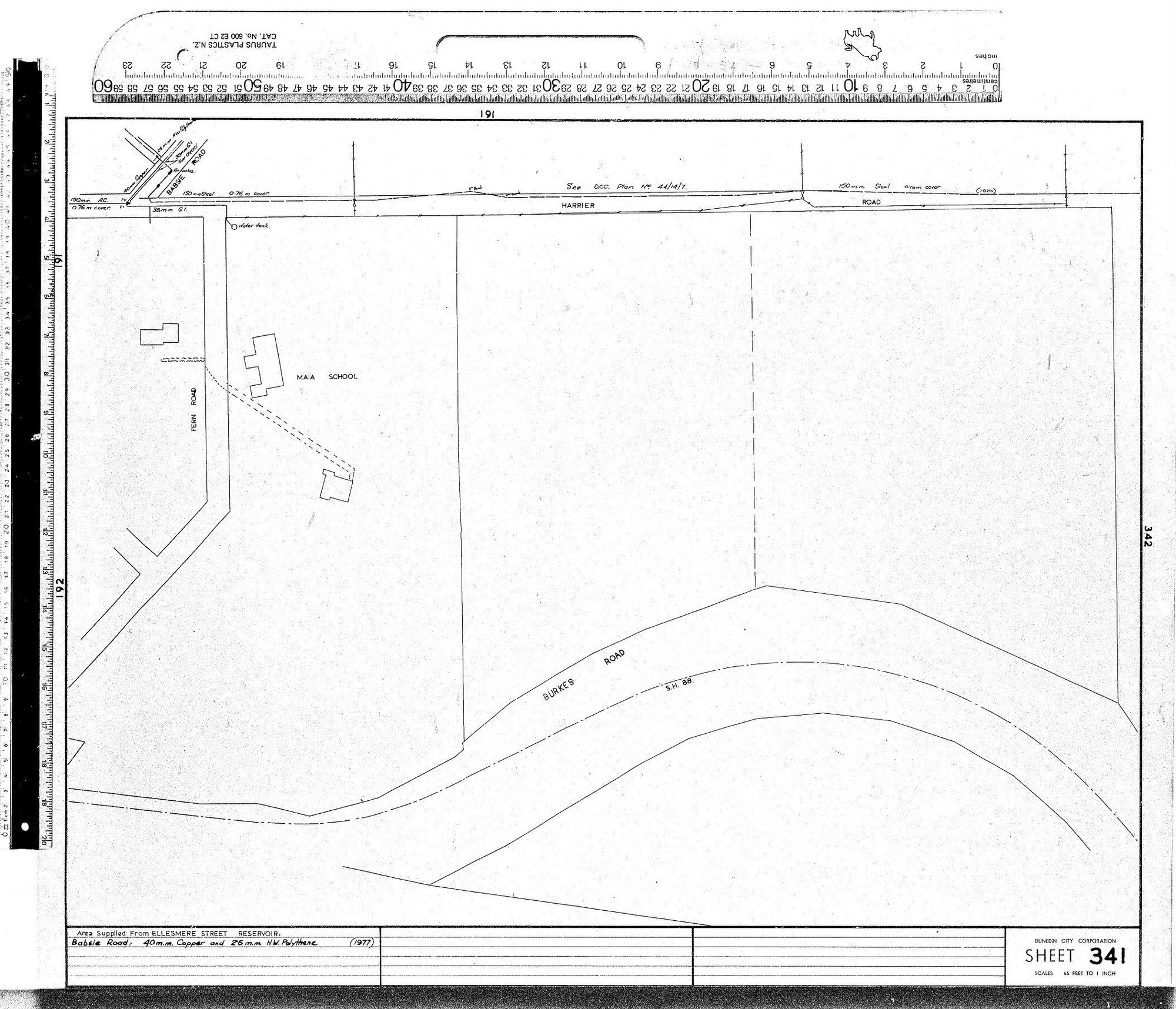 AREA SUPPLIED FROM ELLESMERE STREET RESERVOIR
