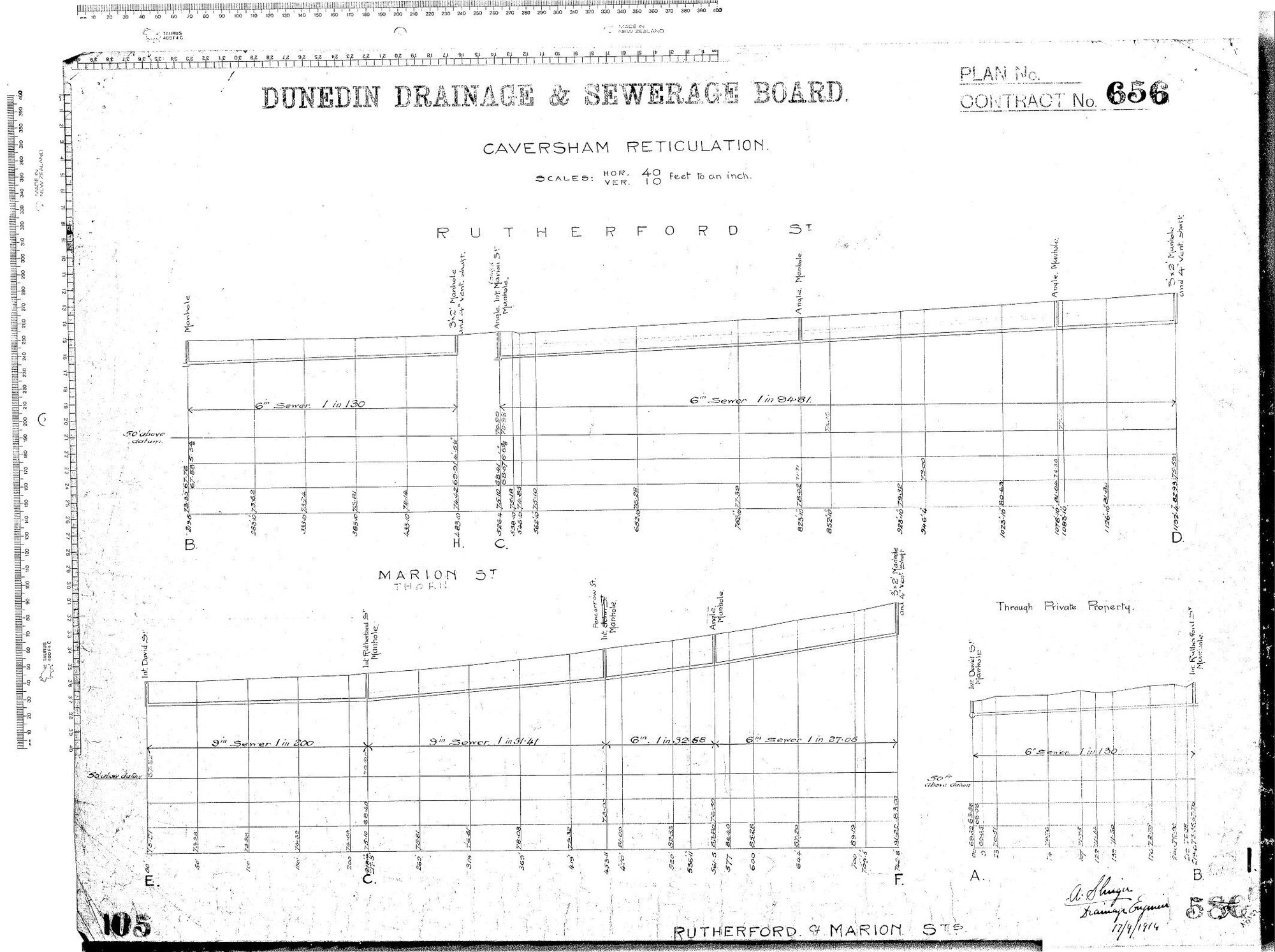Caversham Reticulation - Rutherford Street &amp; Marion Street