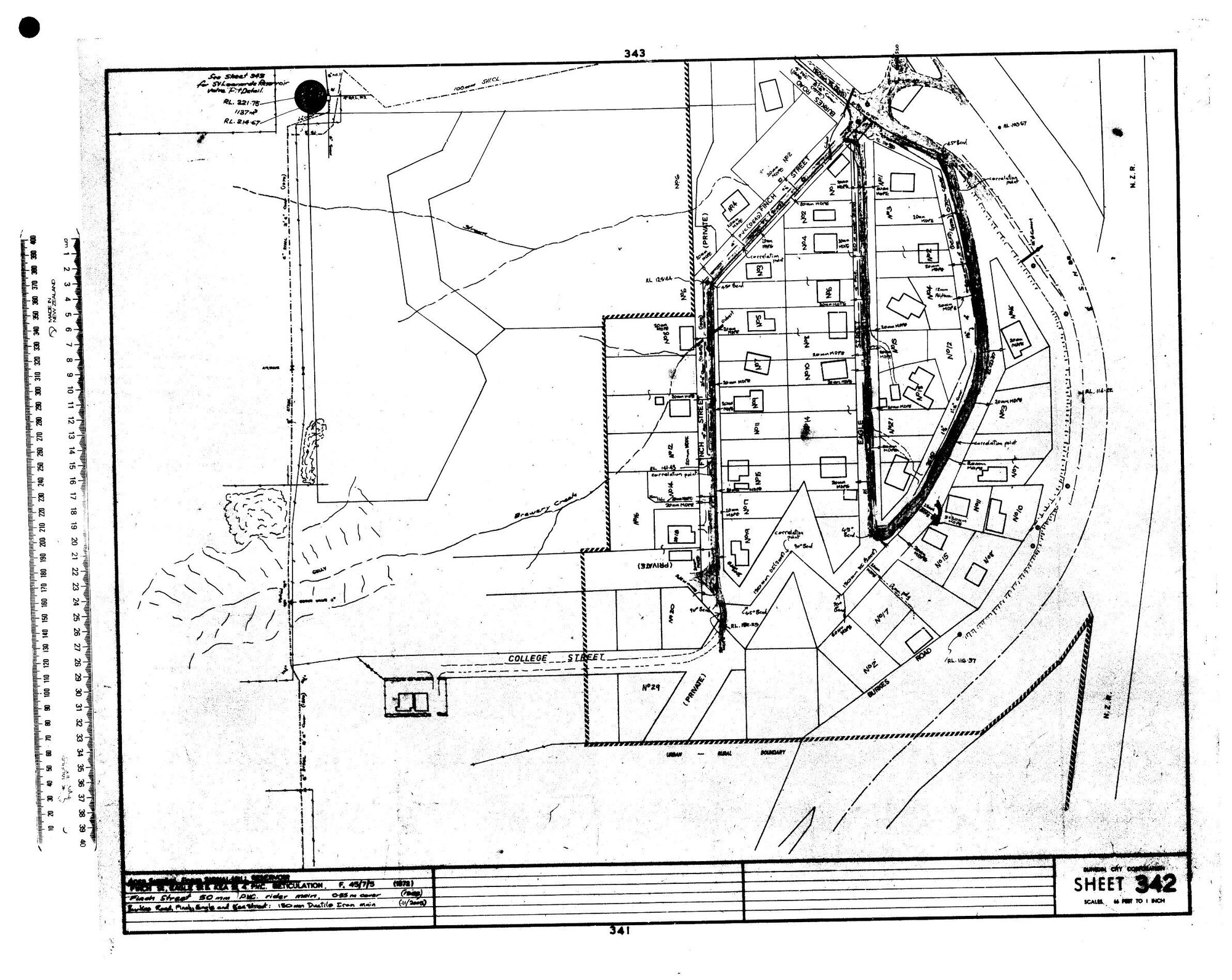 AREA SUPPLIED FROM SIGNAL HILL RESERVOIR
