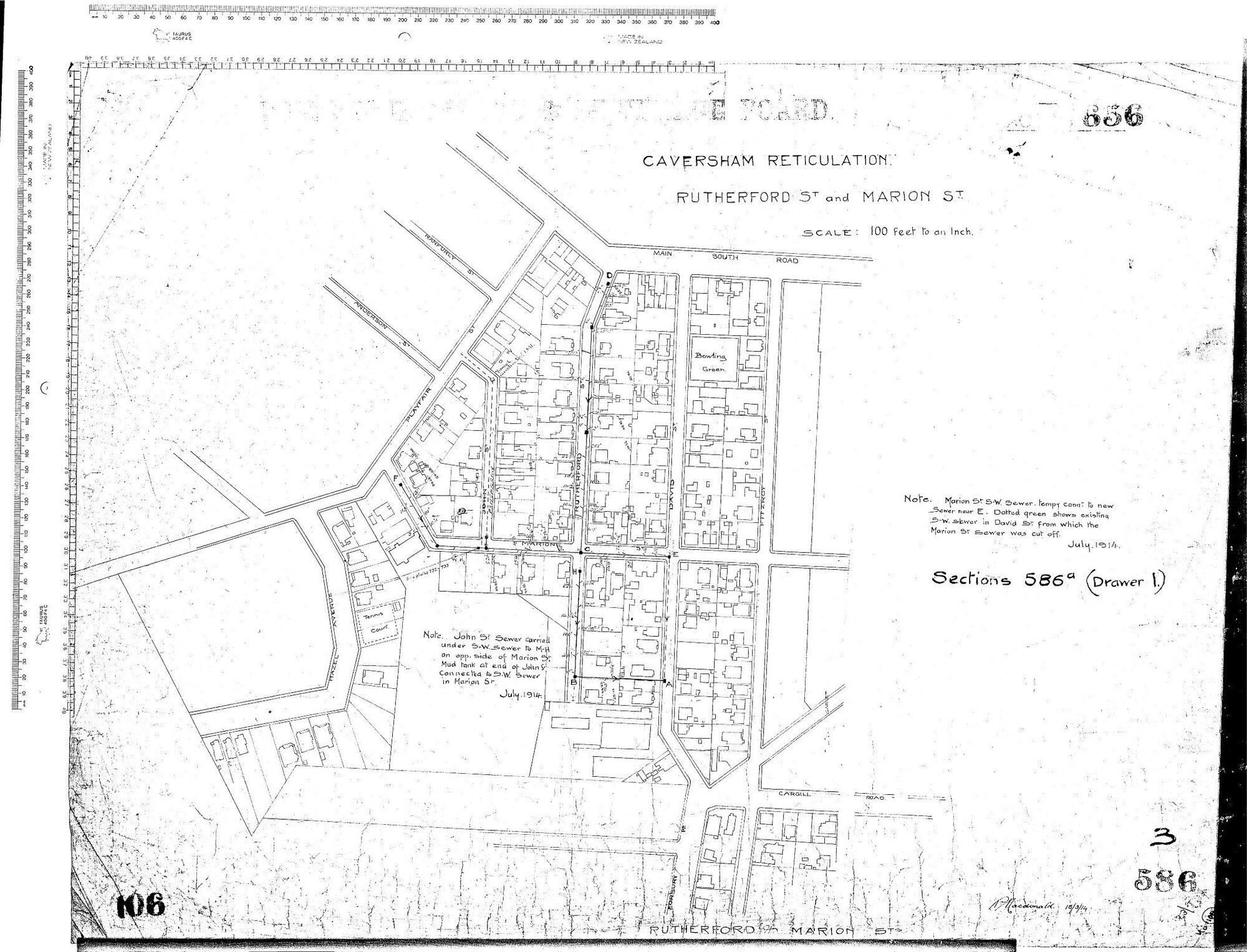 Caversham Reticulation - Rutherford Street &amp; Marion Street