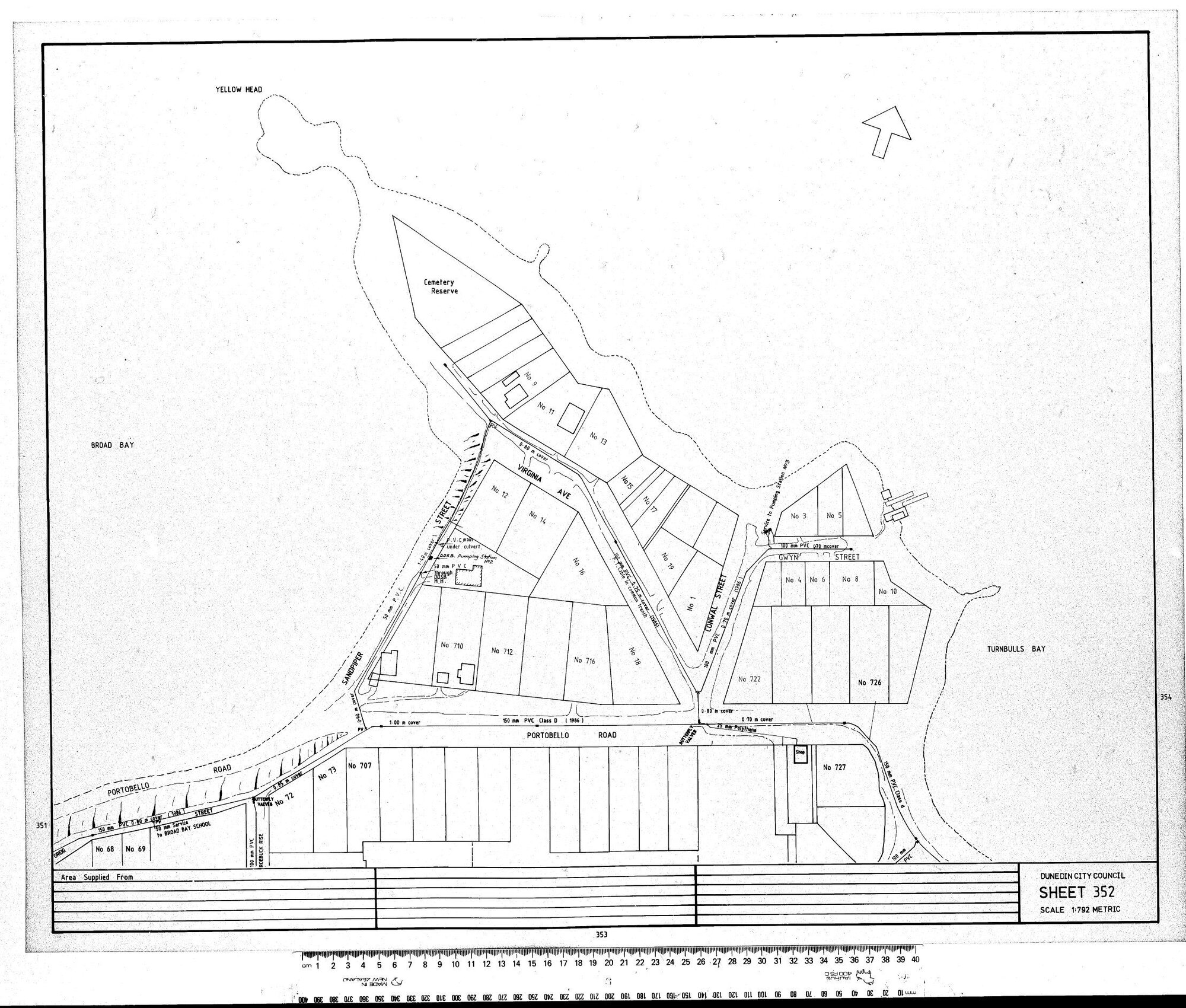AREA SUPPLIED - BROAD BAY