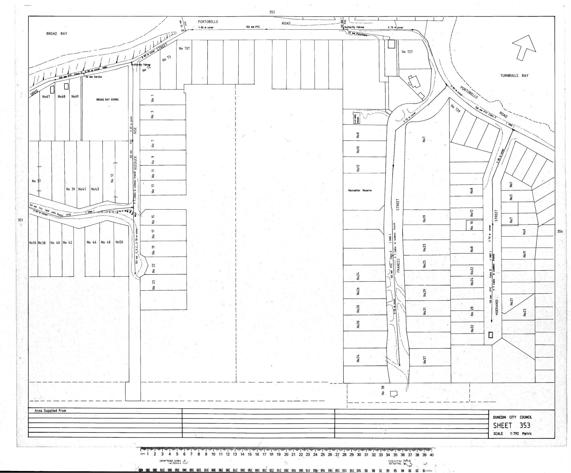 AREA SUPPLIED - BROAD BAY
