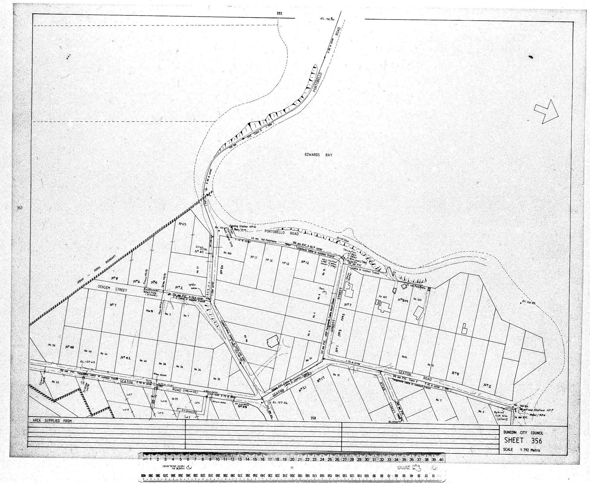 AREA SUPPLIED - EDWARDS BAY