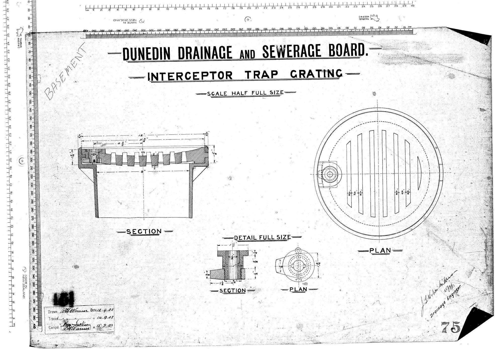 Interceptor Trap Grating