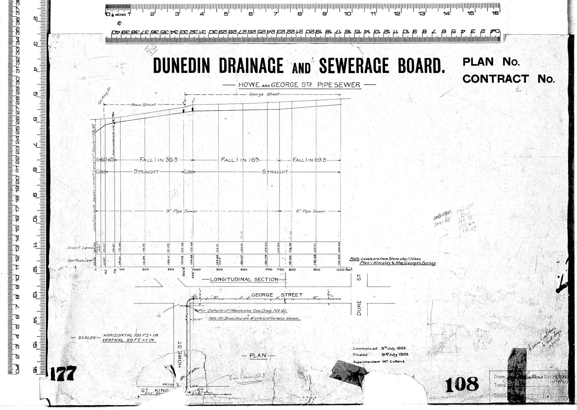 Howe and George Streets Pipe Sewer