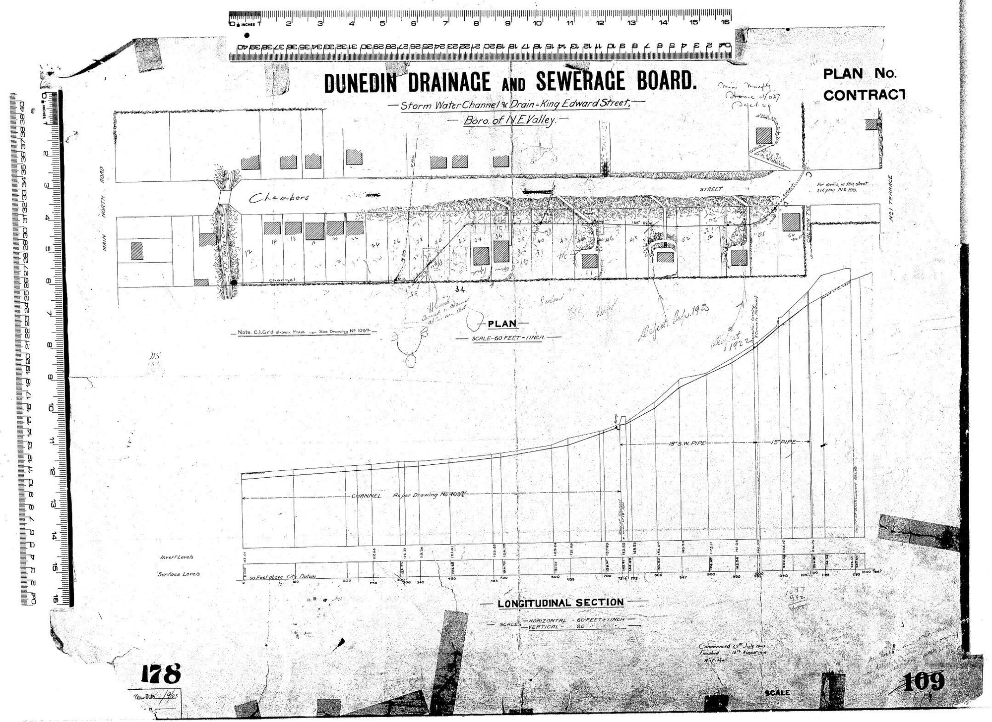 Storm Water Channel &amp; Drain - King Edward Street - Borough of N.E Valley