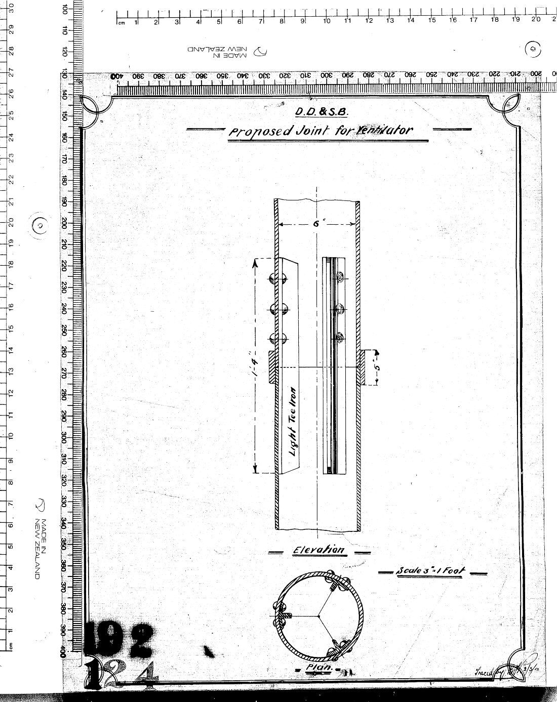D.D &amp; S.B. Proposed Joint for Ventilator