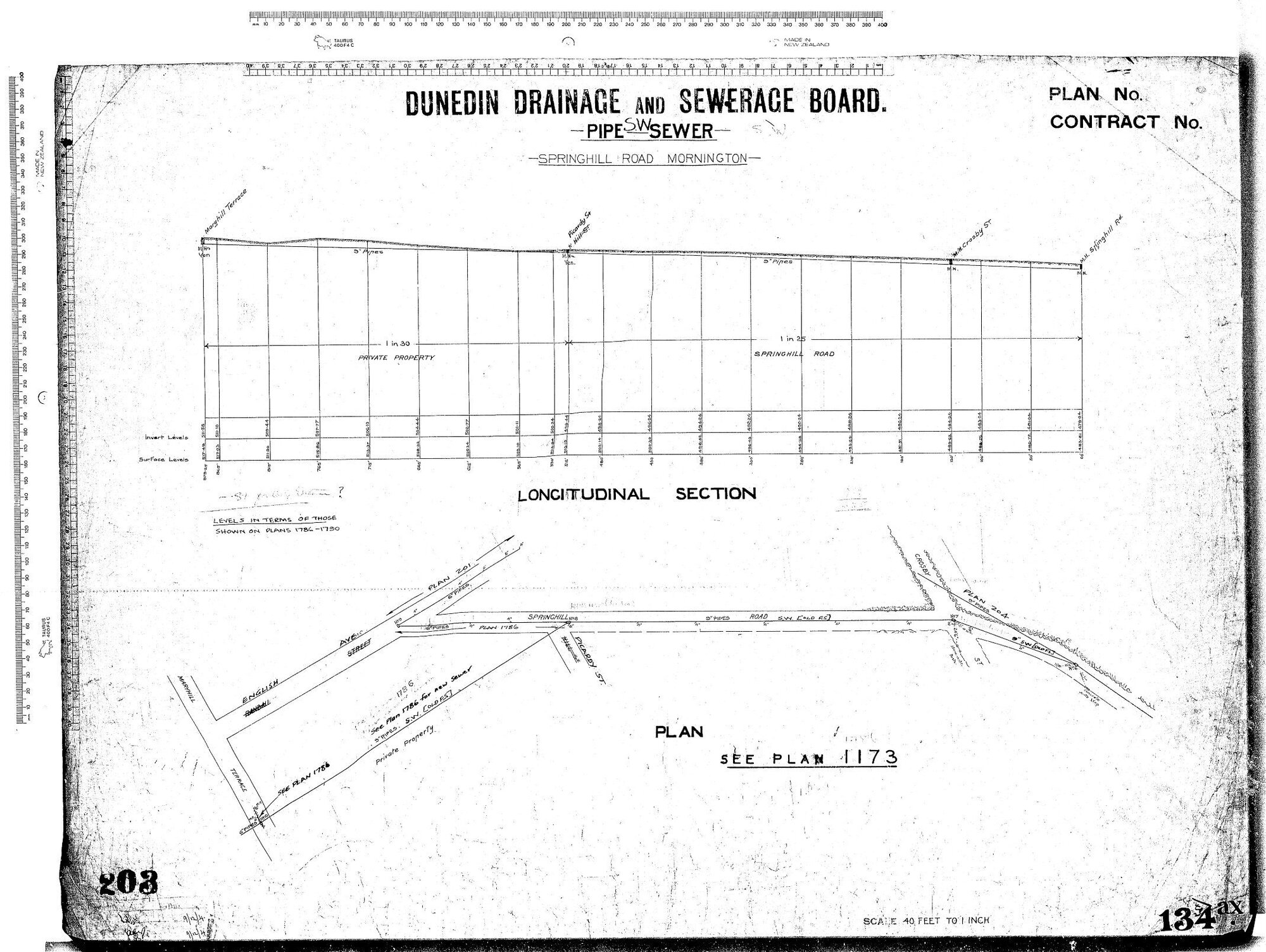 PIPE SW SEWER SPRINGHILL ROAD MORNINGTON
