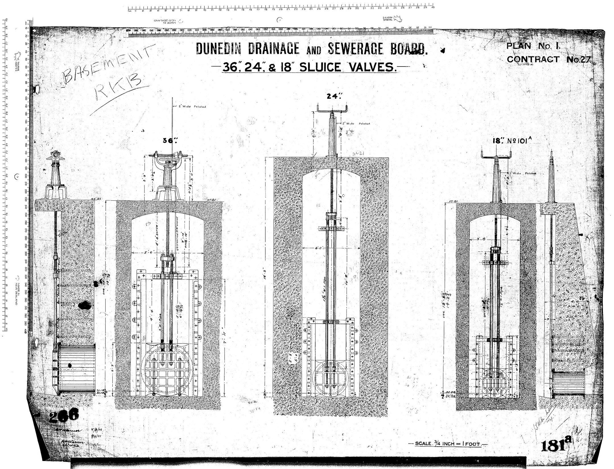 36", 24", &amp; 18" SLUICE VALVES