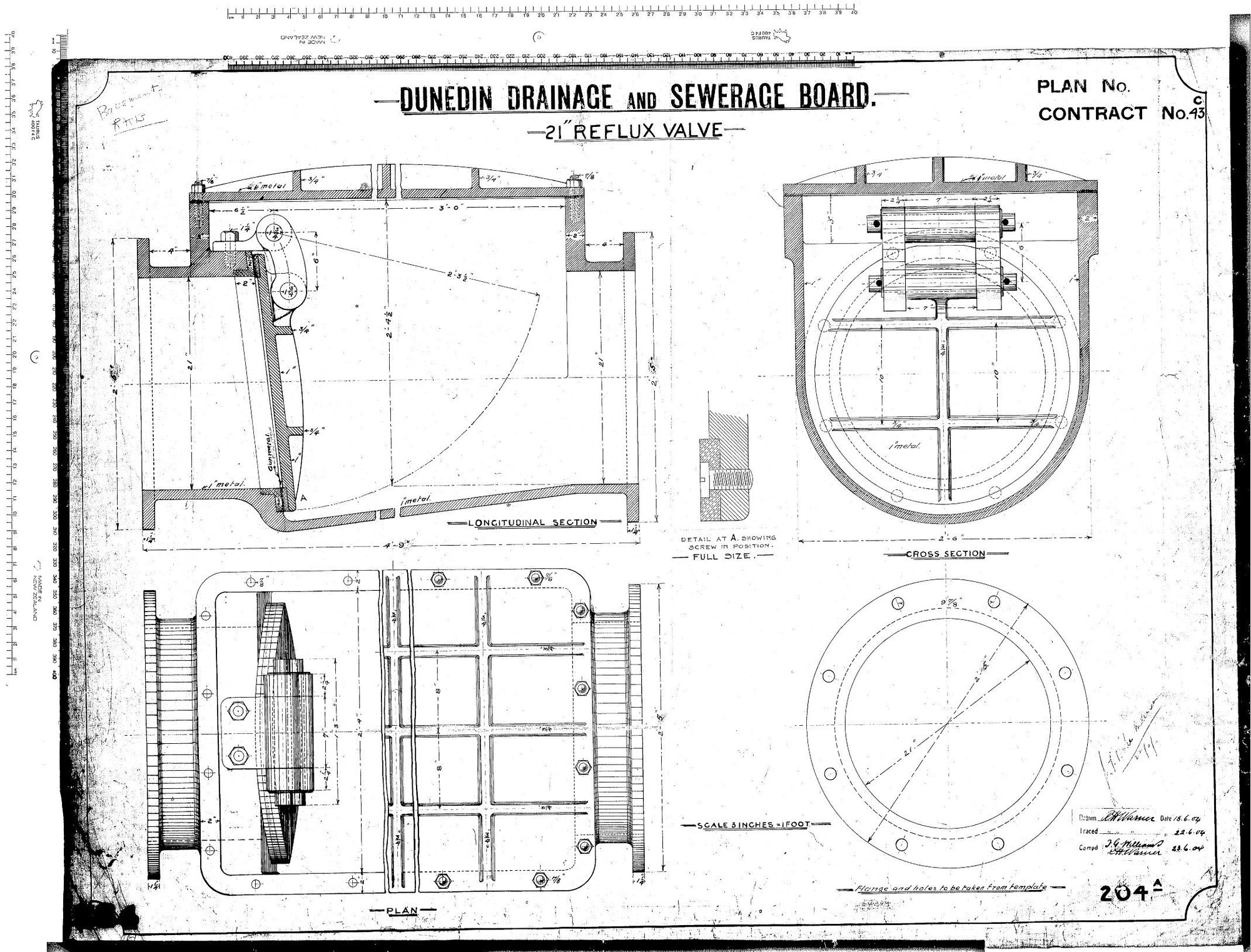 21" REFLUX VALVE