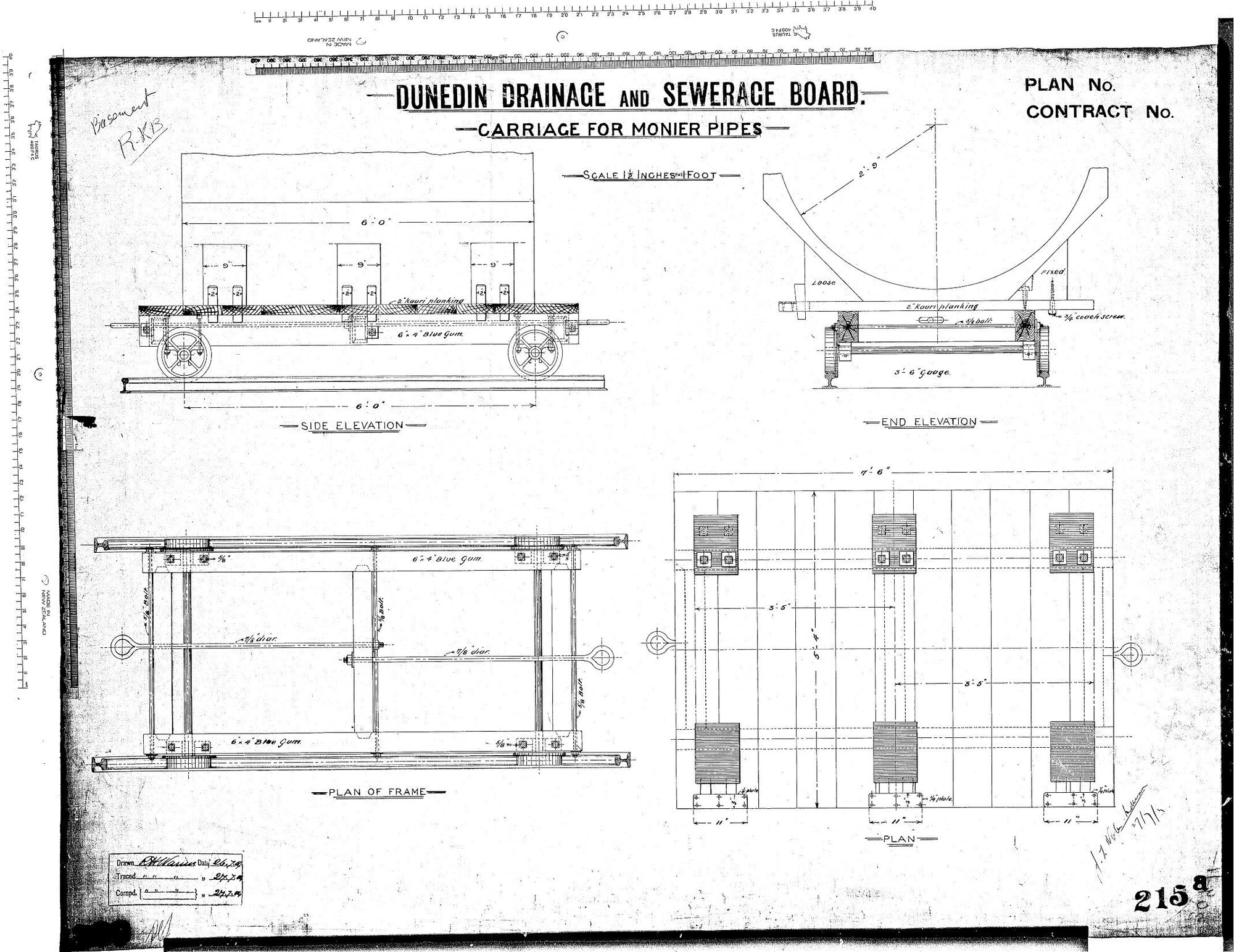 CARRIAGE FOR MONIER PIPES