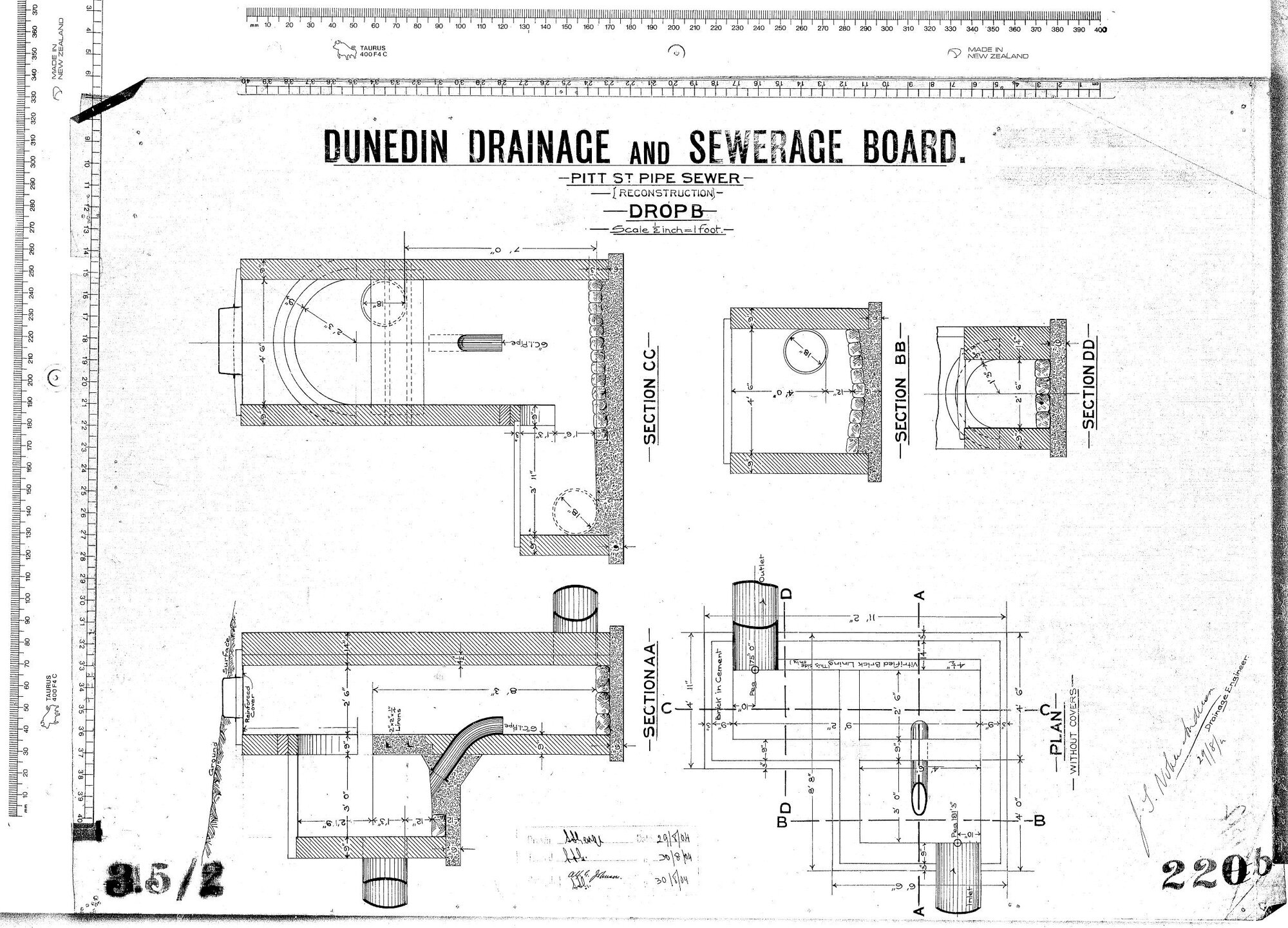 PITT  ST. PIPE SEWER - RECONSTRUCTION - DROP B
