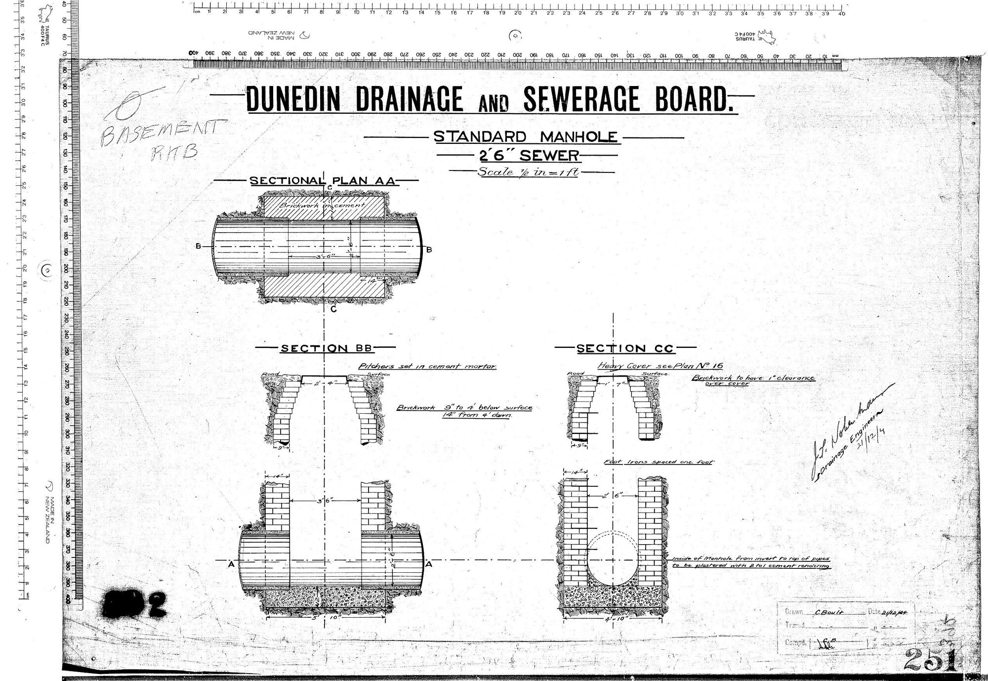 STANDARD MANHOLE 2' 6" SEWER