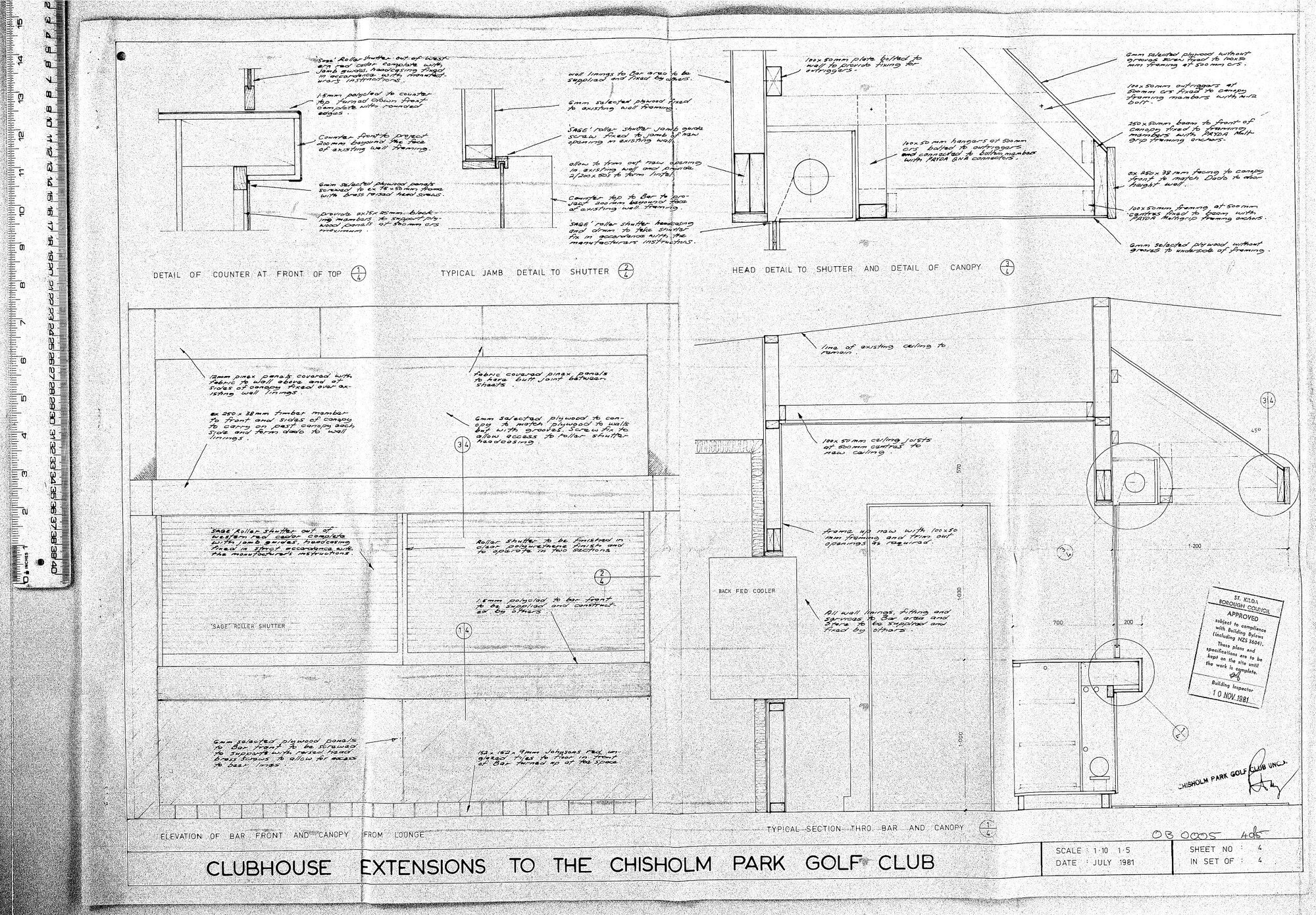 CLUBHOUSE EXTENSIONS TO THE CHRISHOLM PARK GOLF CLUB