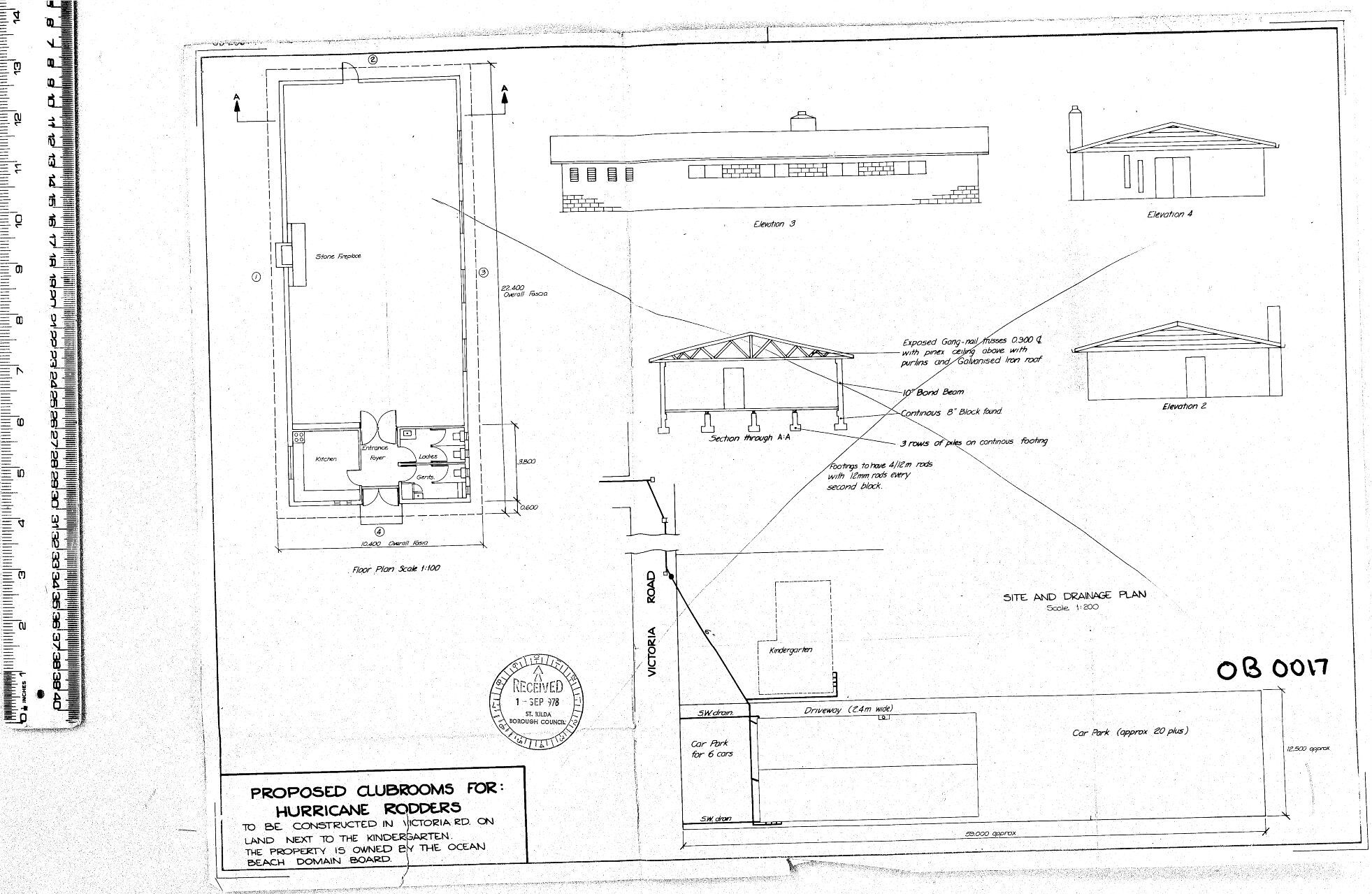 PROPOSED CLUBROOMS FOR : HUURICANE RODDERS