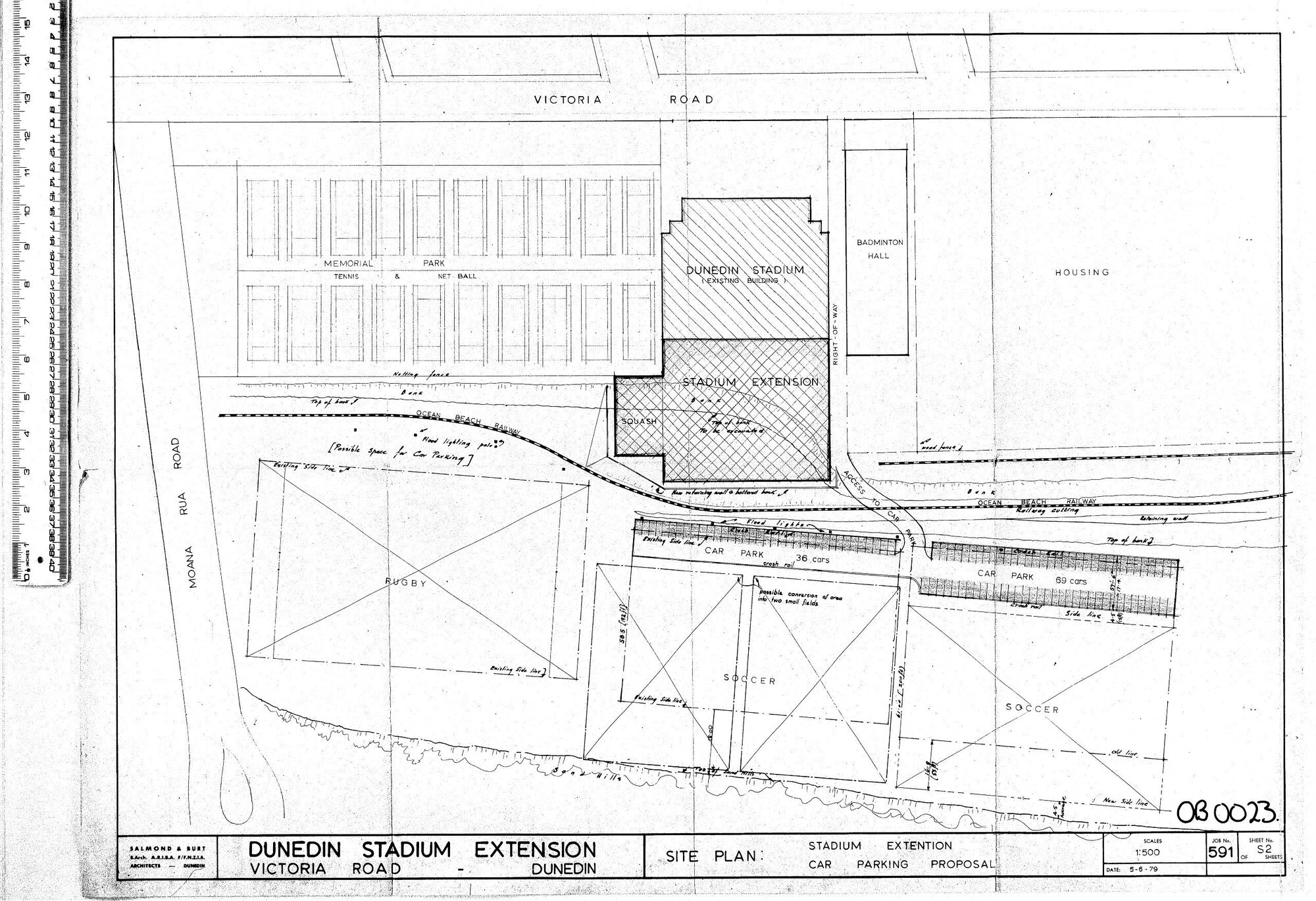 SITE PLAN - STADIUM EXTENSION CAR PARKING PROPOSAL