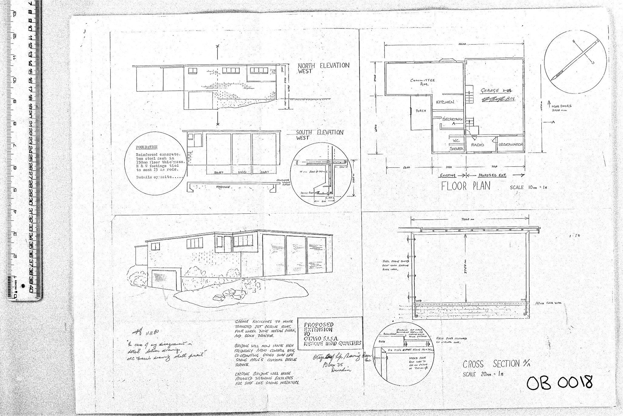 PROPOSED EXTENSION TO OTAGO S.L.S.A RESCUE HEADQUARTERS 