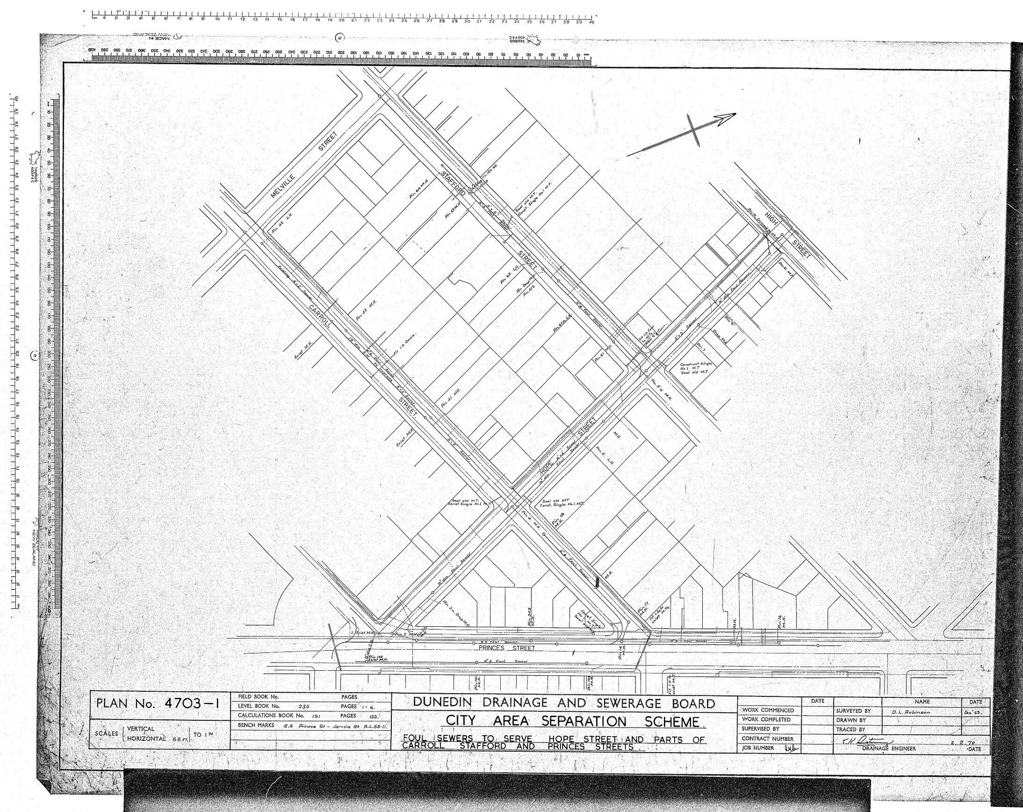 CITY AREA SEPARATION SCHEME &ndash; FOUL SEWERS TO SERVE HOPE STREET AND PARTS OF CARROLL STAFFORD AND PRINCES STREETS