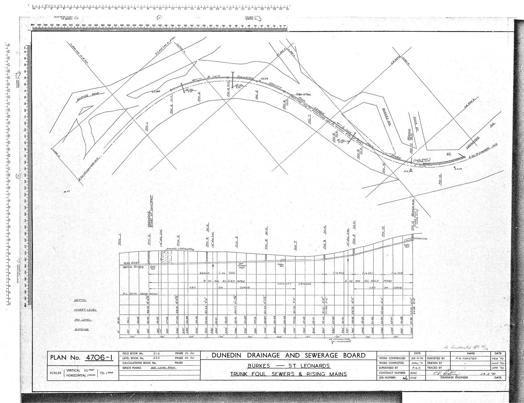 BURKES ST. LEONARDS &ndash; TRUNK FOUL SEWERS &amp; RISING MAINS