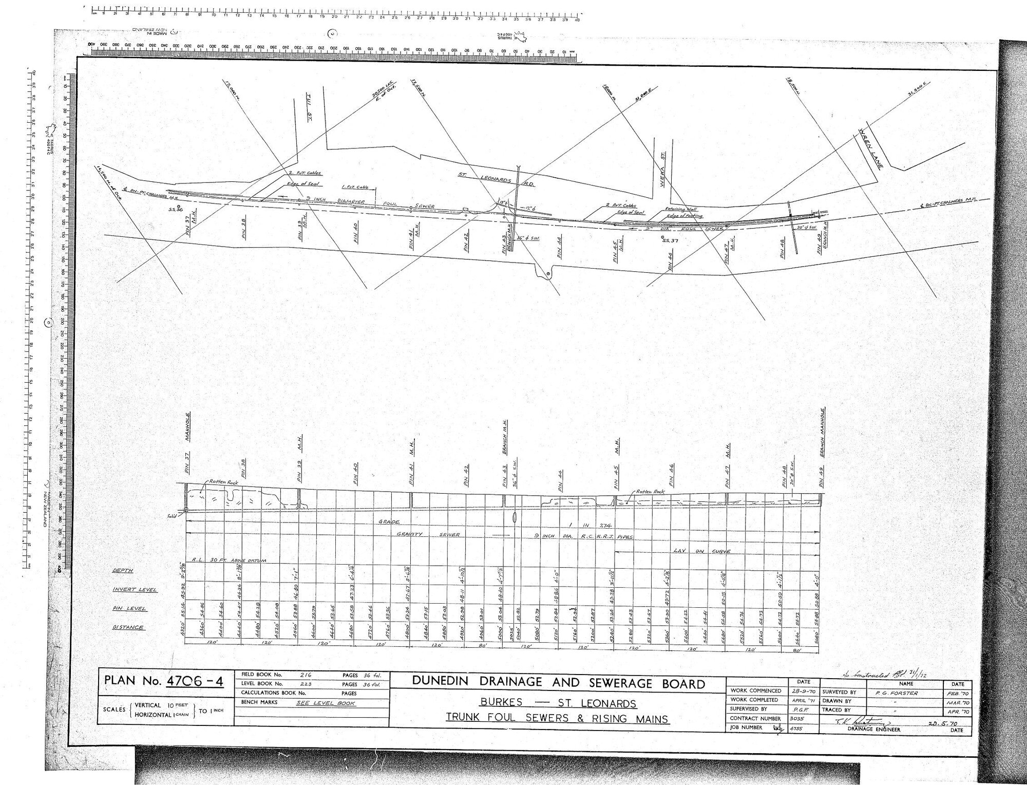 BURKES ST. LEONARDS &ndash; TRUNK FOUL SEWERS &amp; RISING MAINS