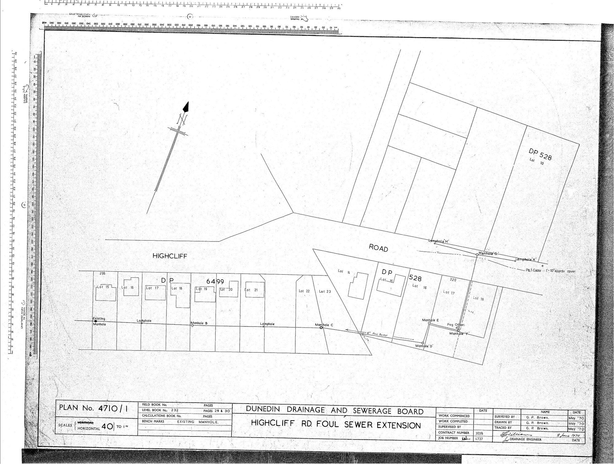 HIGHCLIFF RD FOUL SEWER EXTENXION