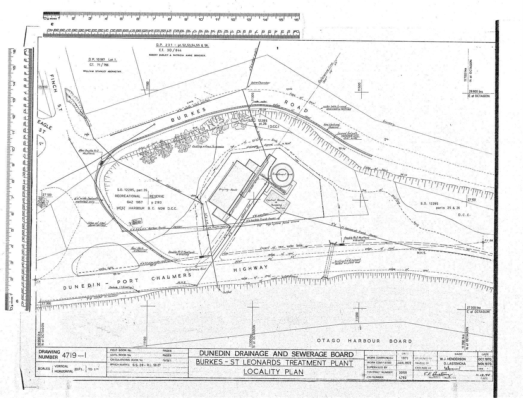 BURKES &ndash; ST LEONARDS TREATMENT PLANT &ndash; LOCALITY PLAN