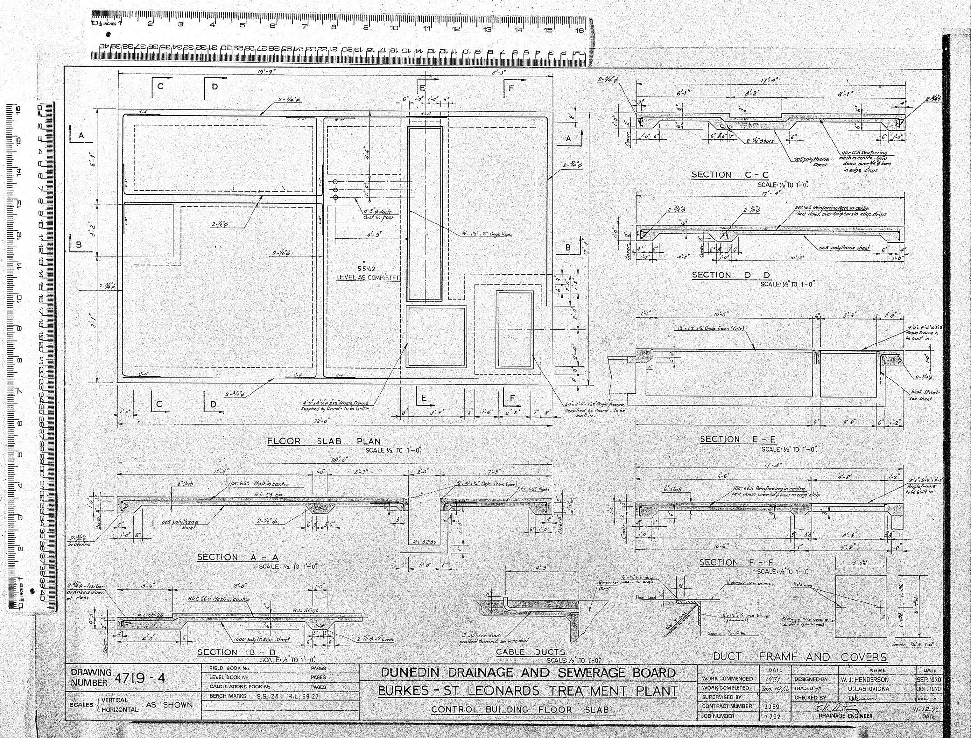 BURKES &ndash; ST LEONARDS TREATMENT PLANT &ndash; CONTROL BUILDING FLOOR SLAB