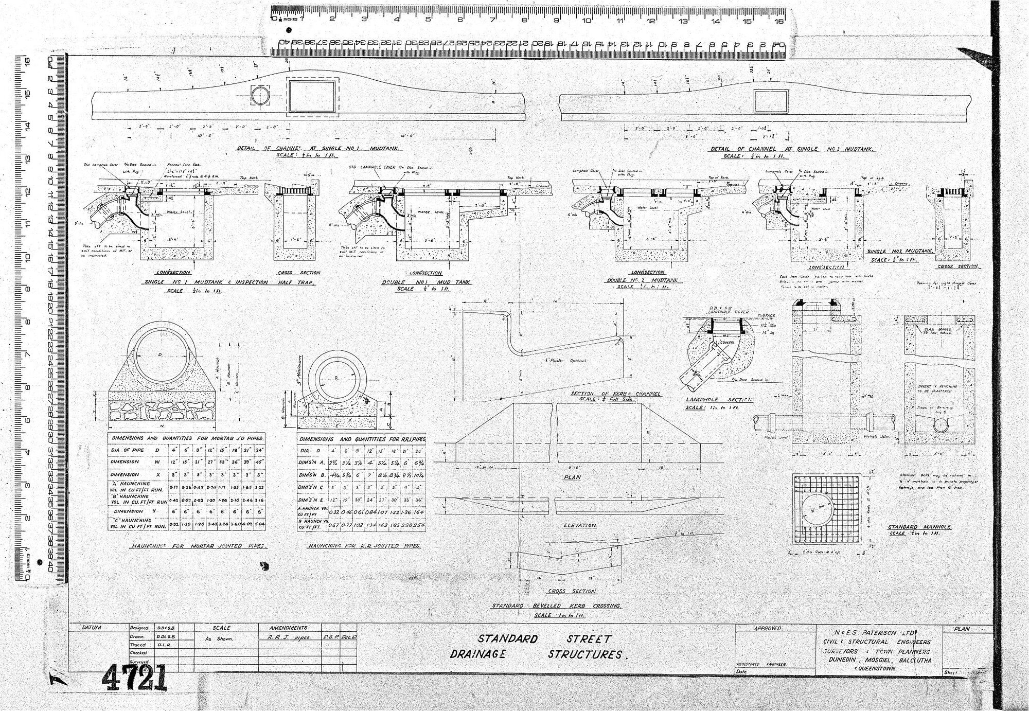 STANDARD STREET DRAINAGE STRUCTURES