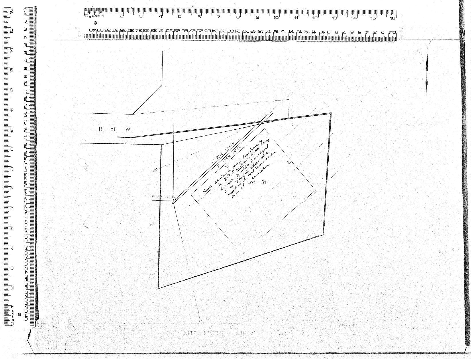 SITE LEVELS &ndash; LOT 31