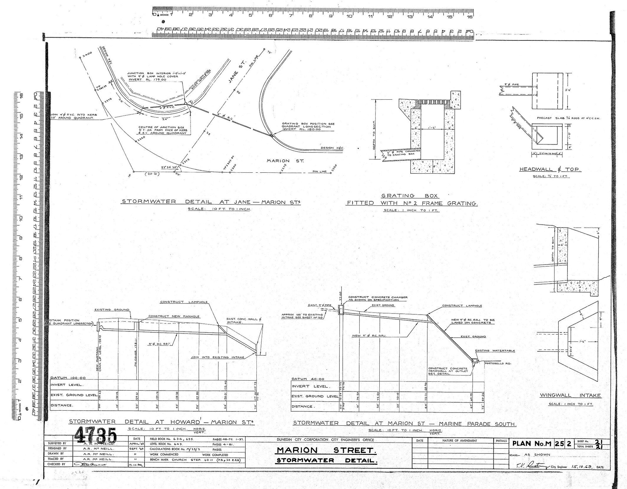 MARION STREET &ndash; STORMWATER DETAIL