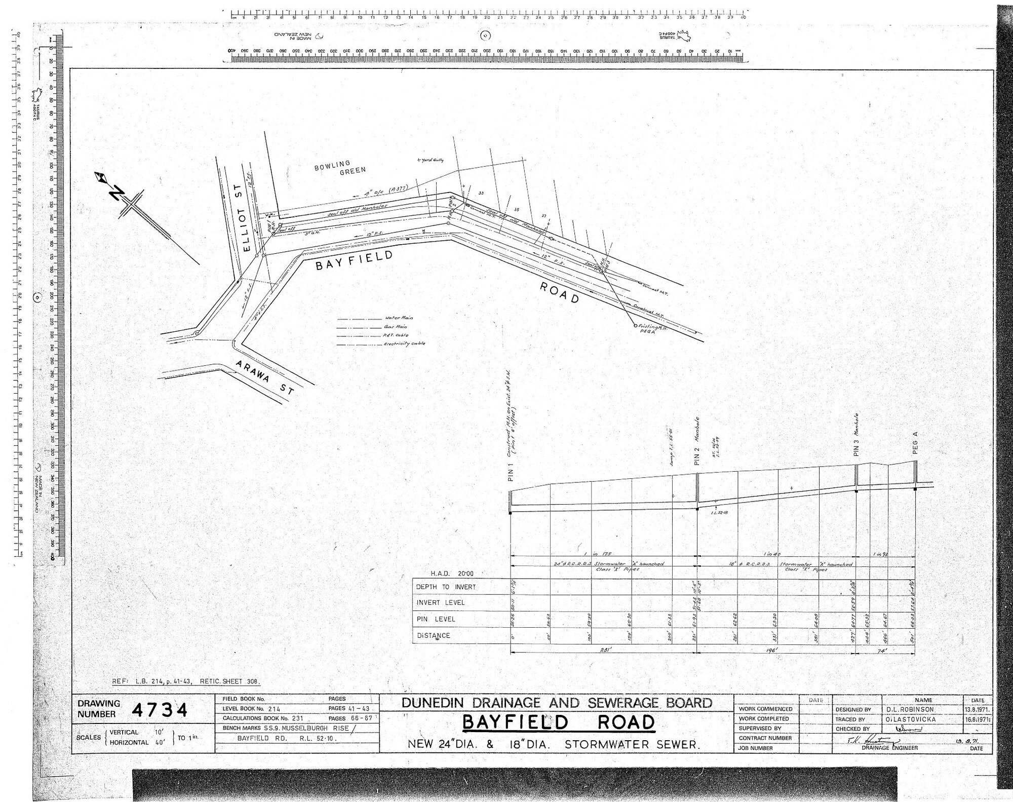 BAYFIELD ROAD &ndash; NEW 24'' DIA. &amp; 18'' DIA. STORMWATER SEWER