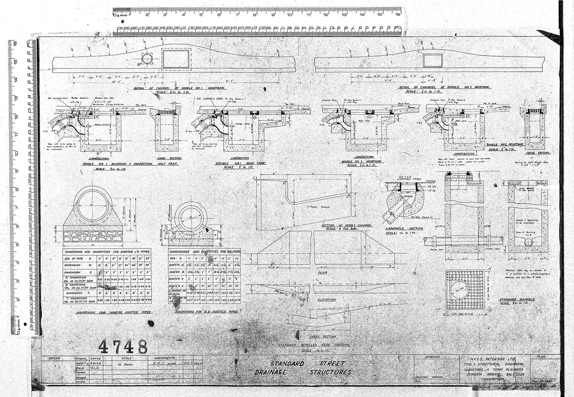 STANDARD STREET DRAINAGE STRUCTURES