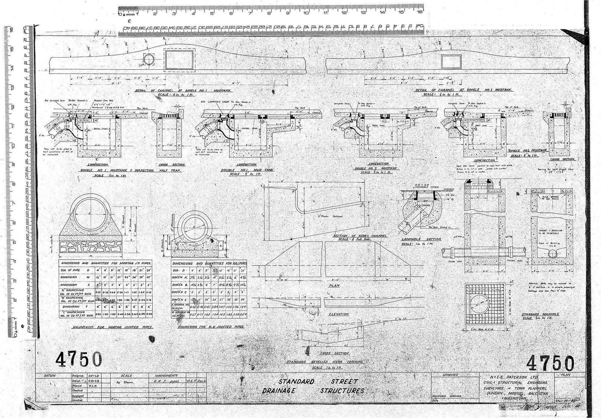 STANDARD STREET DRAINAGE STRUCTURES