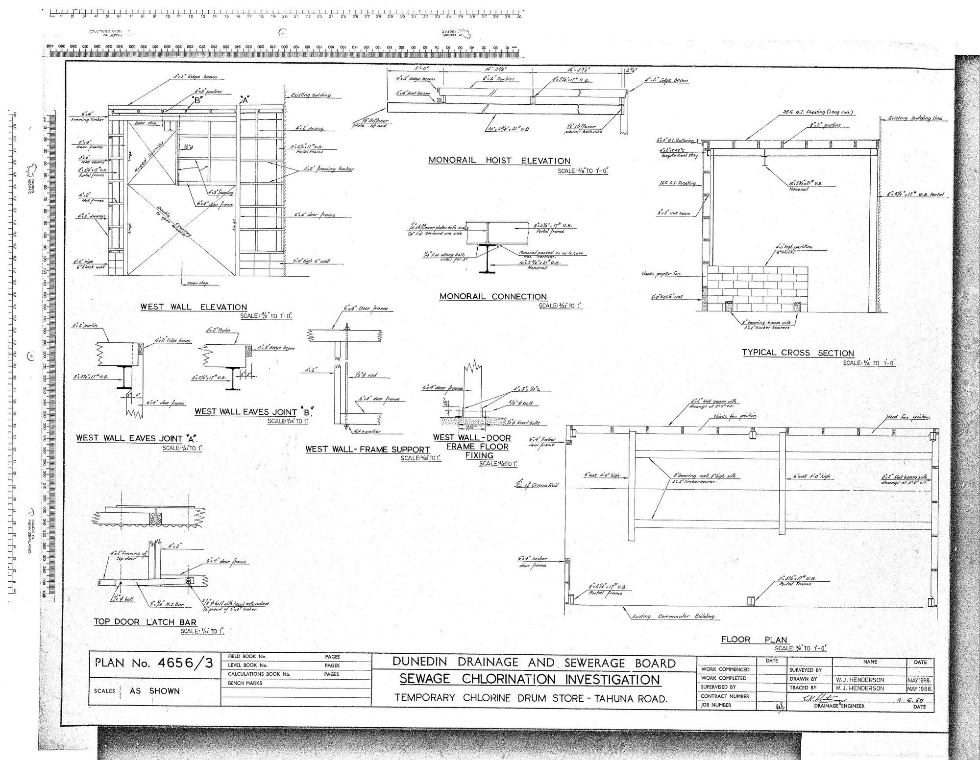 SEWAGE CHLORINATION INVESTIGATION TEMPORARY CHLORINE DRUM STORE - TAHUNA ROAD
