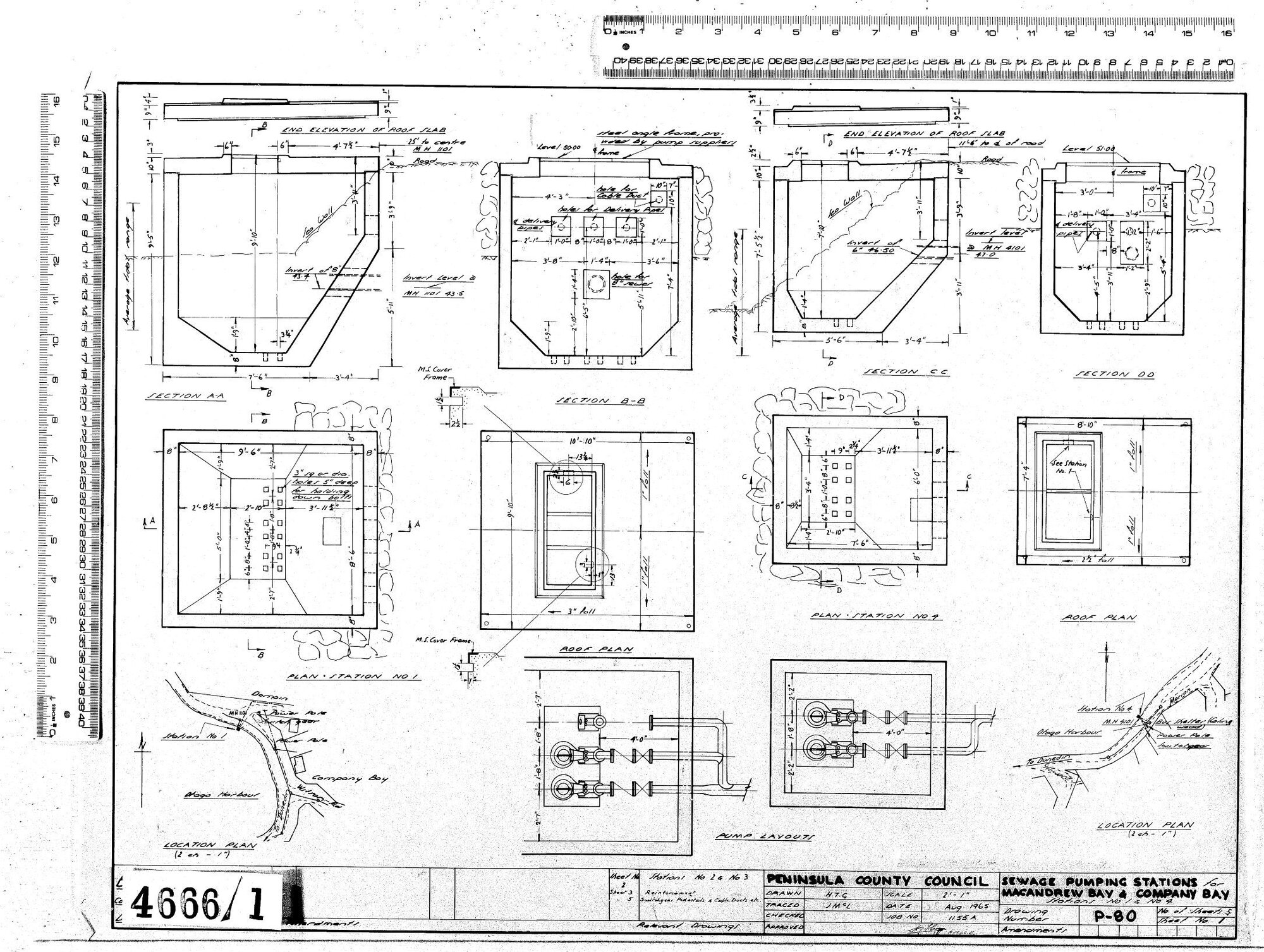 SEWAGE PUMPING STATIONS - MACANDREW &amp; COMPANY BAY - STATIONS NO 2 &amp; NO 3 