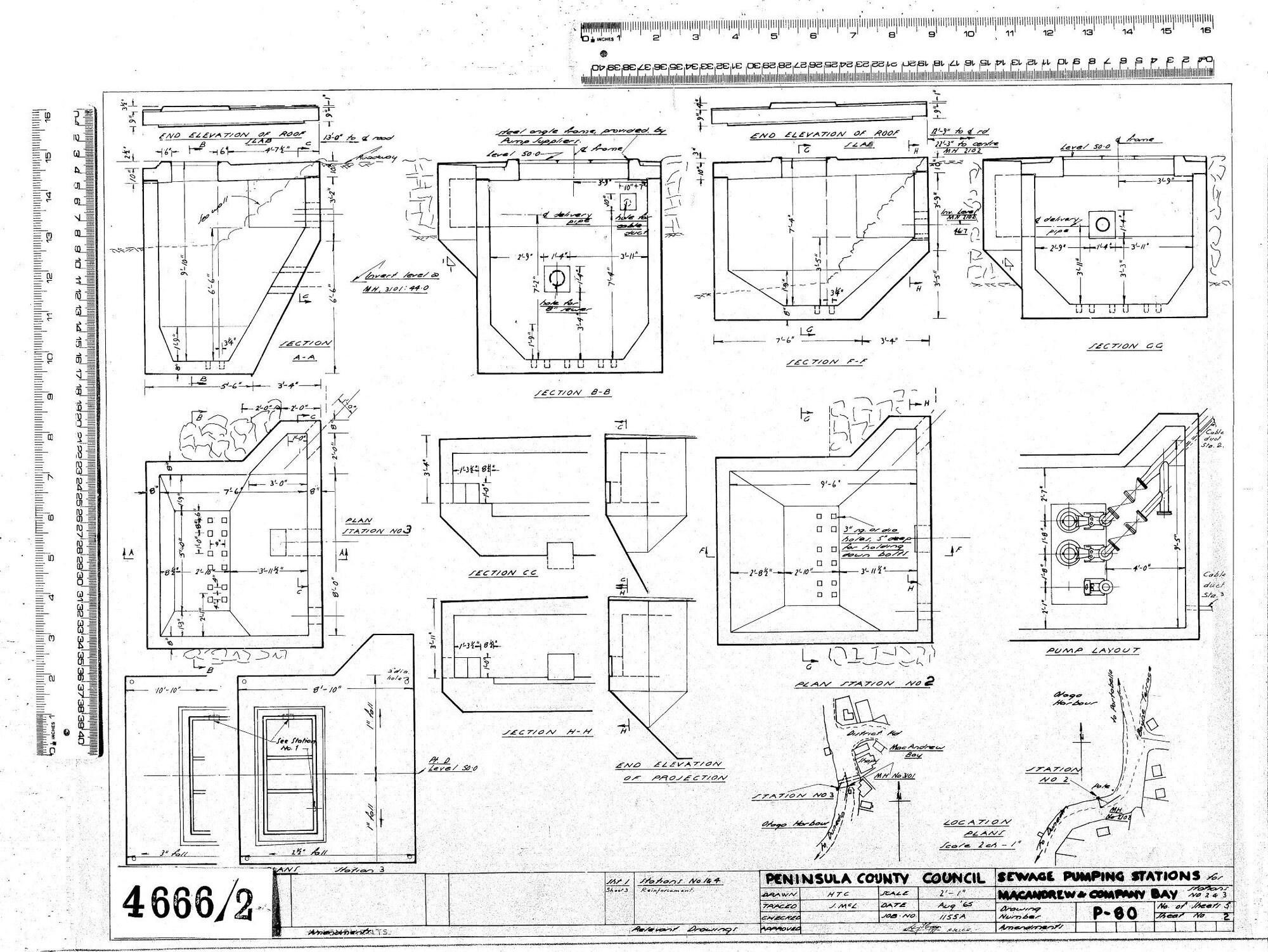 SEWAGE PUMPING STATIONS - MACANDREW &amp; COMPANY BAY - STATIONS NO 1 &amp; 4 REINFORCEMENT