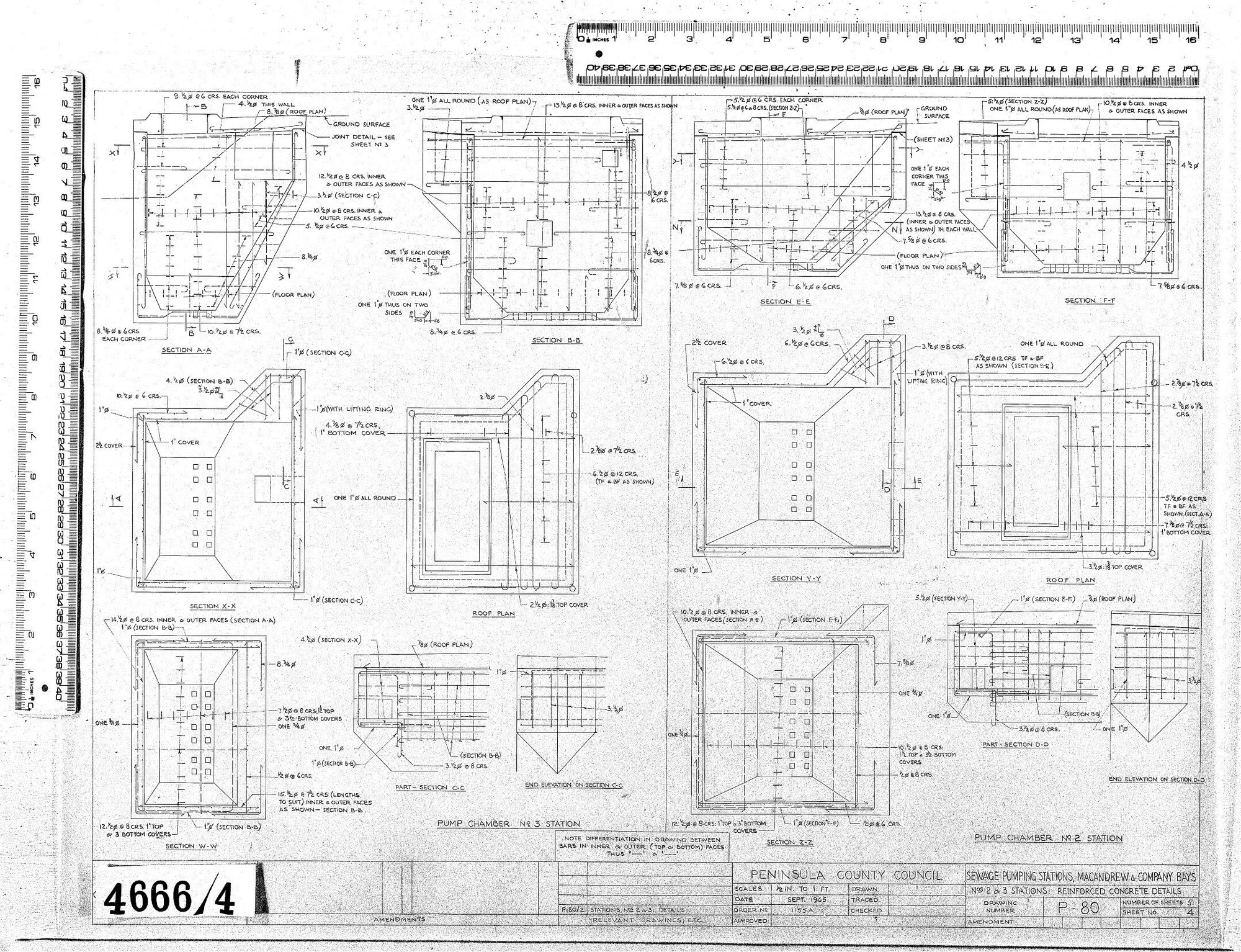 SEWAGE PUMPING STATIONS - MACANDREW &amp; COMPANY BAY - NOS 2 &amp; 3 STATIONS : REINFORCED CONCRETE DETAILS
