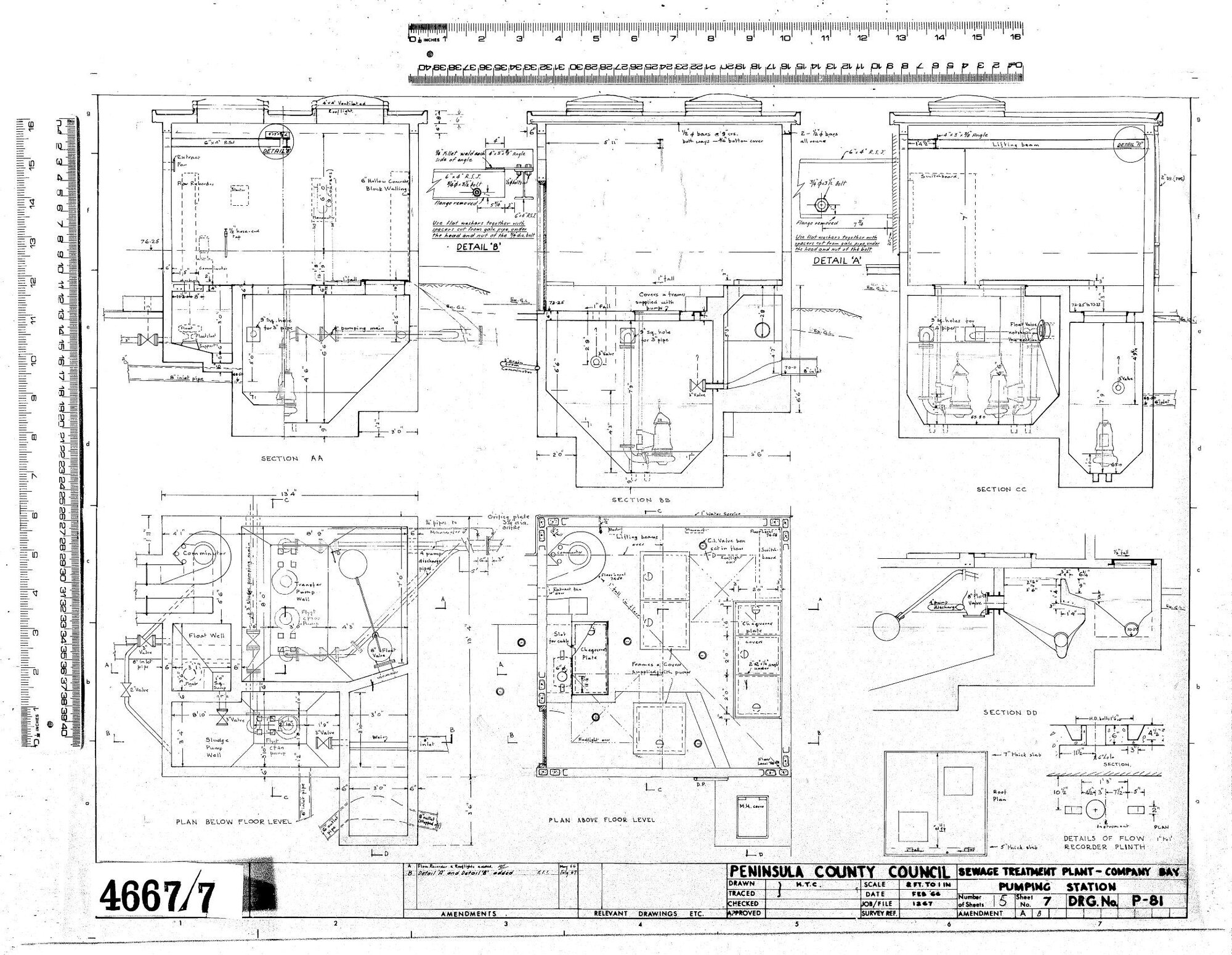 SEWAGE TREATMENT PLANT - COMPANY BAY - PUMPIMG STATION