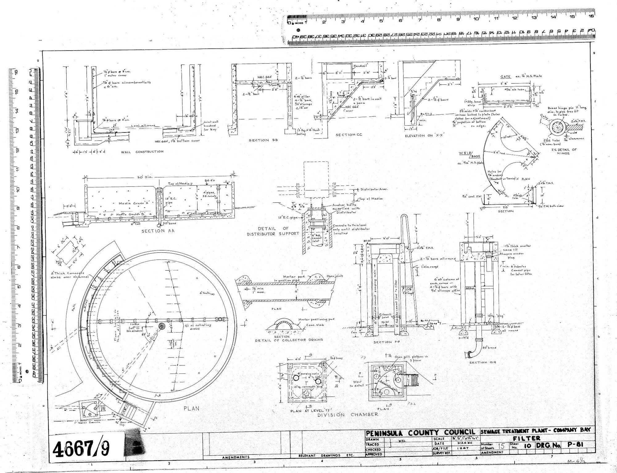 SEWAGE TREATMENT PLANT - COMPANY BAY - FILTER