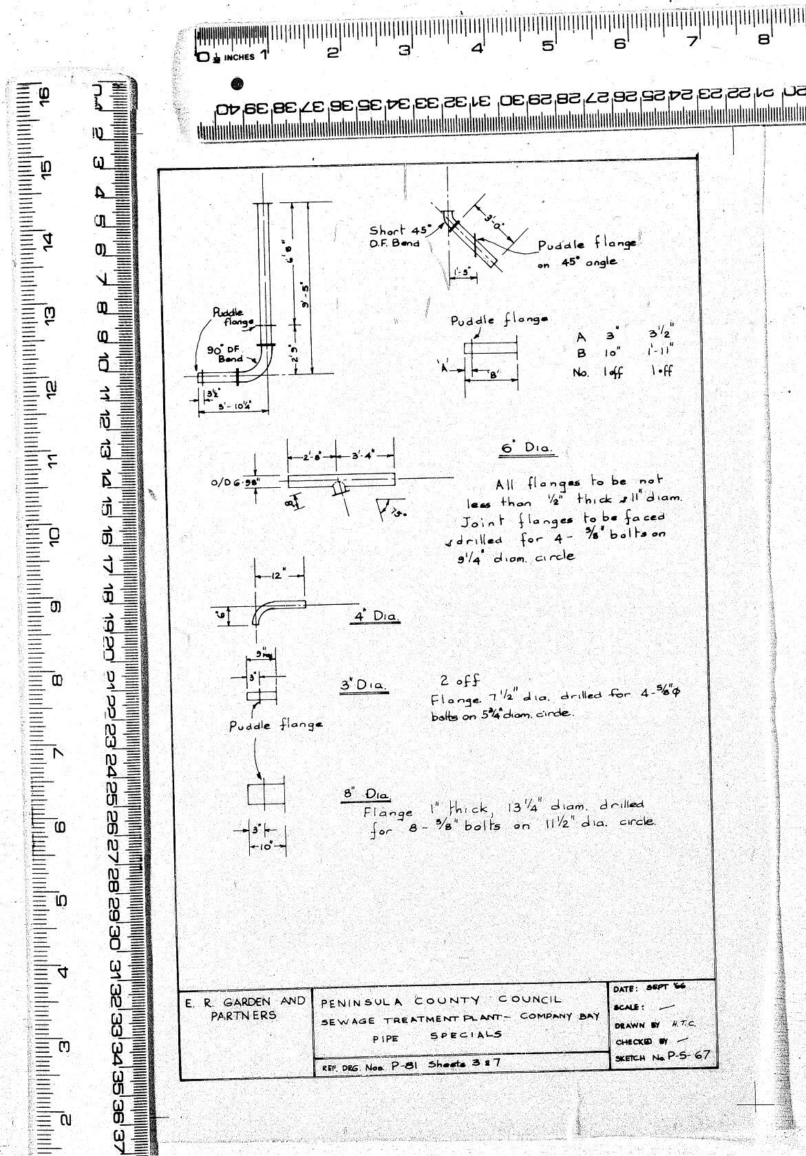 PENINSULA COUNTY COUNCIL SEWAGE TREAMENT PLANT - COMPANY BAY - PIPE SPECIALS