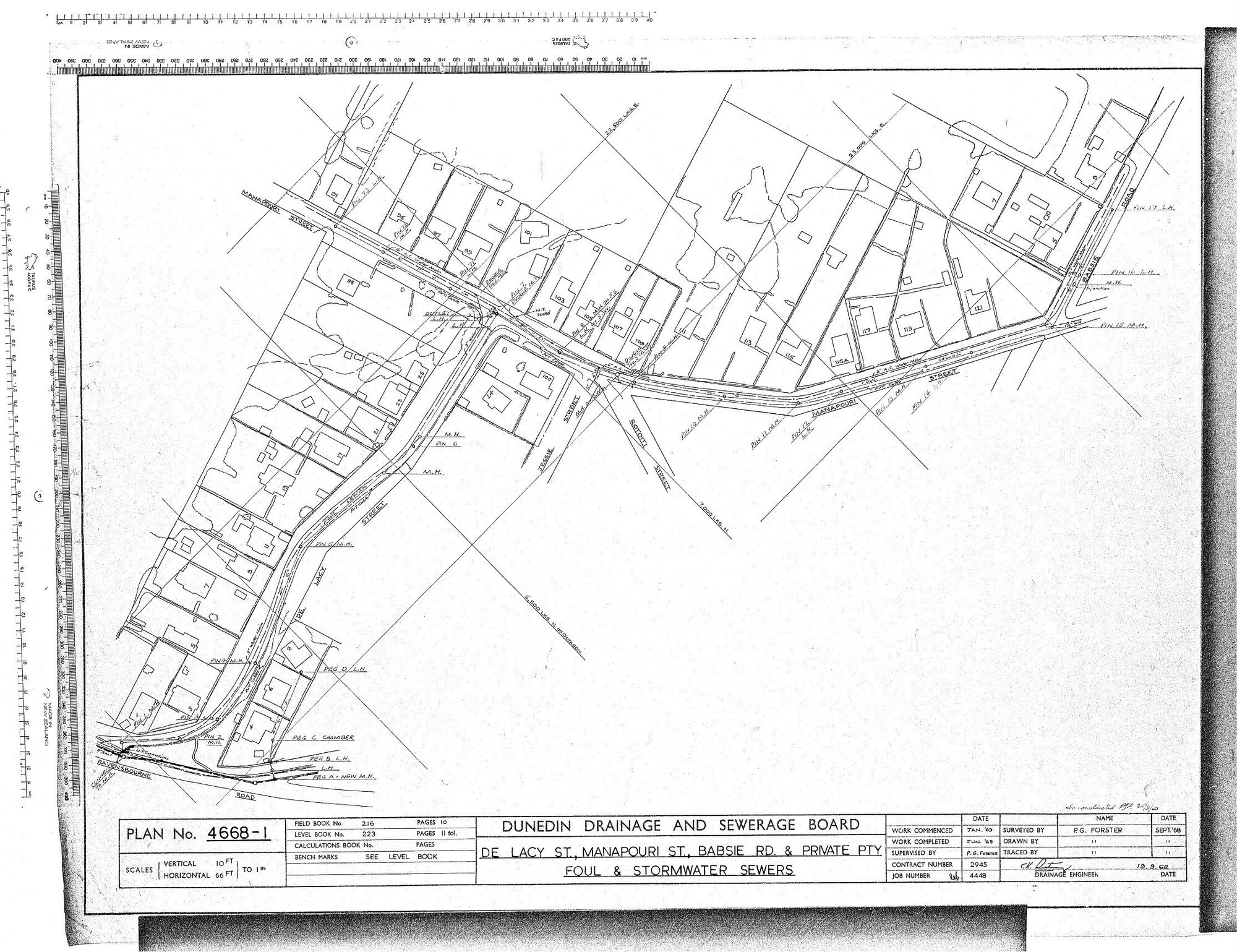 DE LACY ST, MANAPOURI ST, BABSIE RD &amp; PRIVATE PTY FOUL &amp; STORMWATER SEWERS