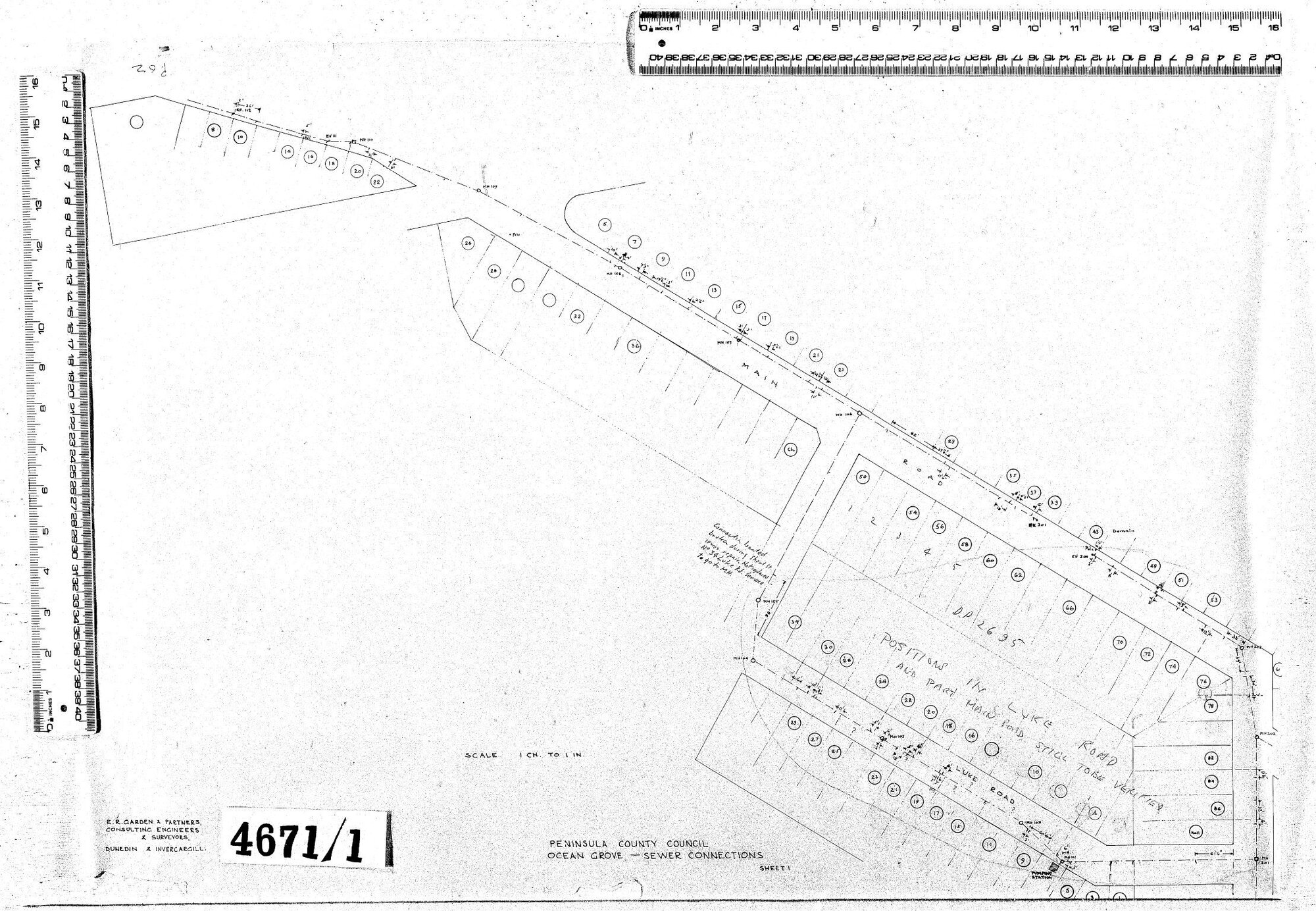 PENINSULA COUNTY COUNCIL OCEAN GROVE - SEWER CONNECTIONS