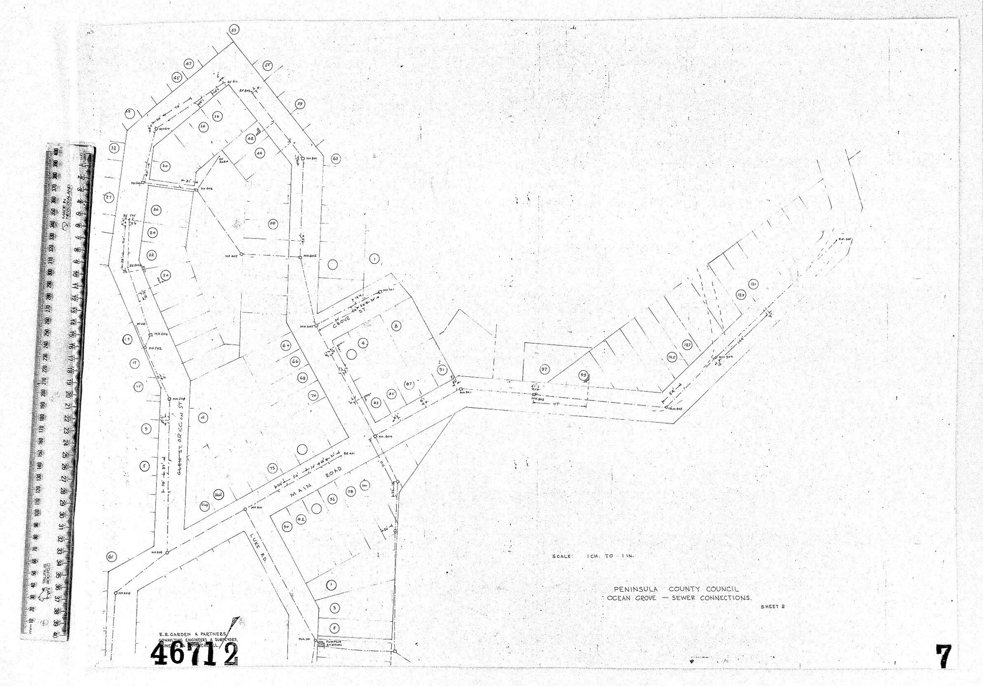 PENINSULA COUNTY COUNCIL OCEAN GROVE - SEWER CONNECTIONS
