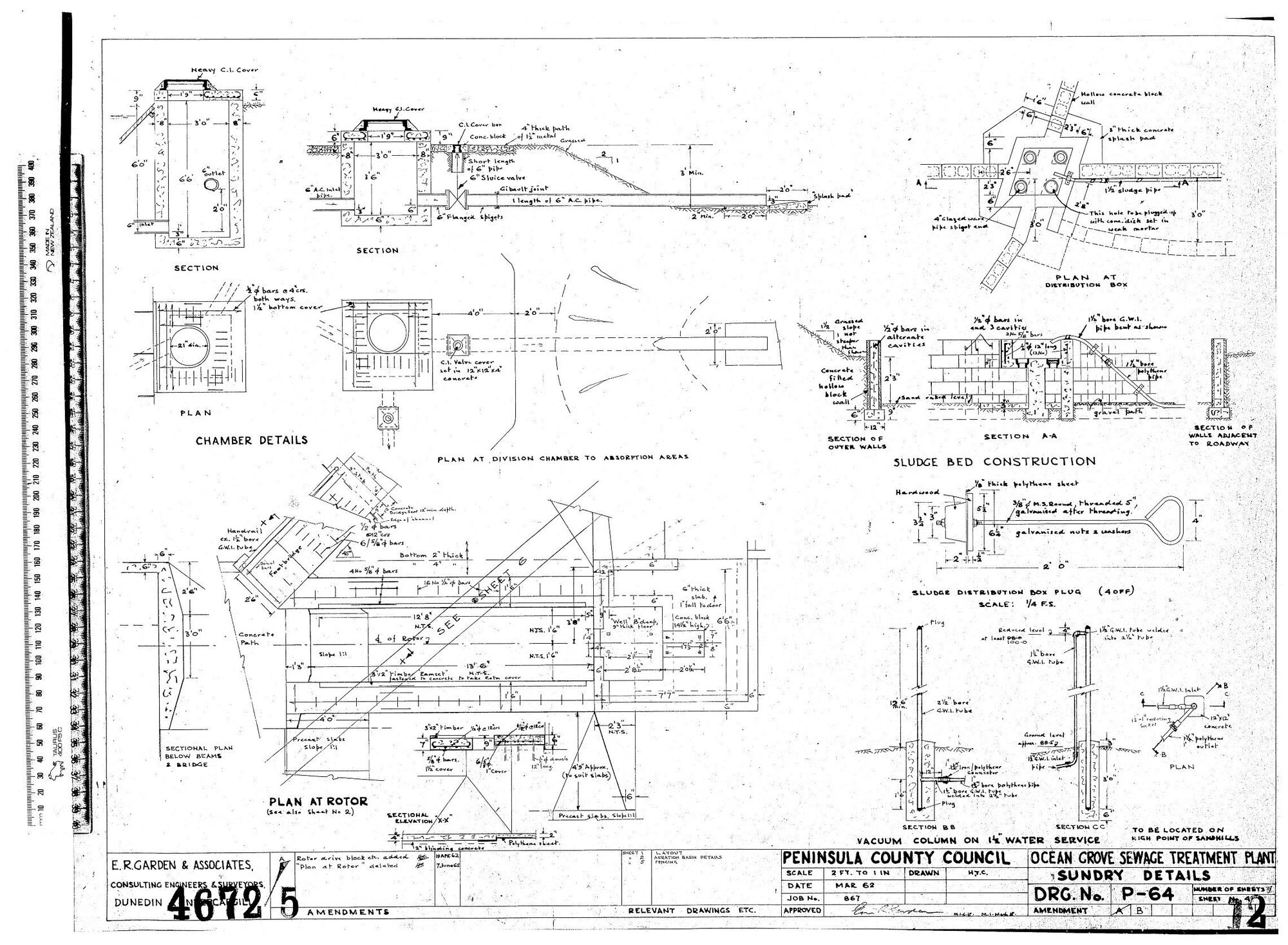 OCEAN GROVE SEWERAGE TREATMENT PLANT SUNDRY DETAILS