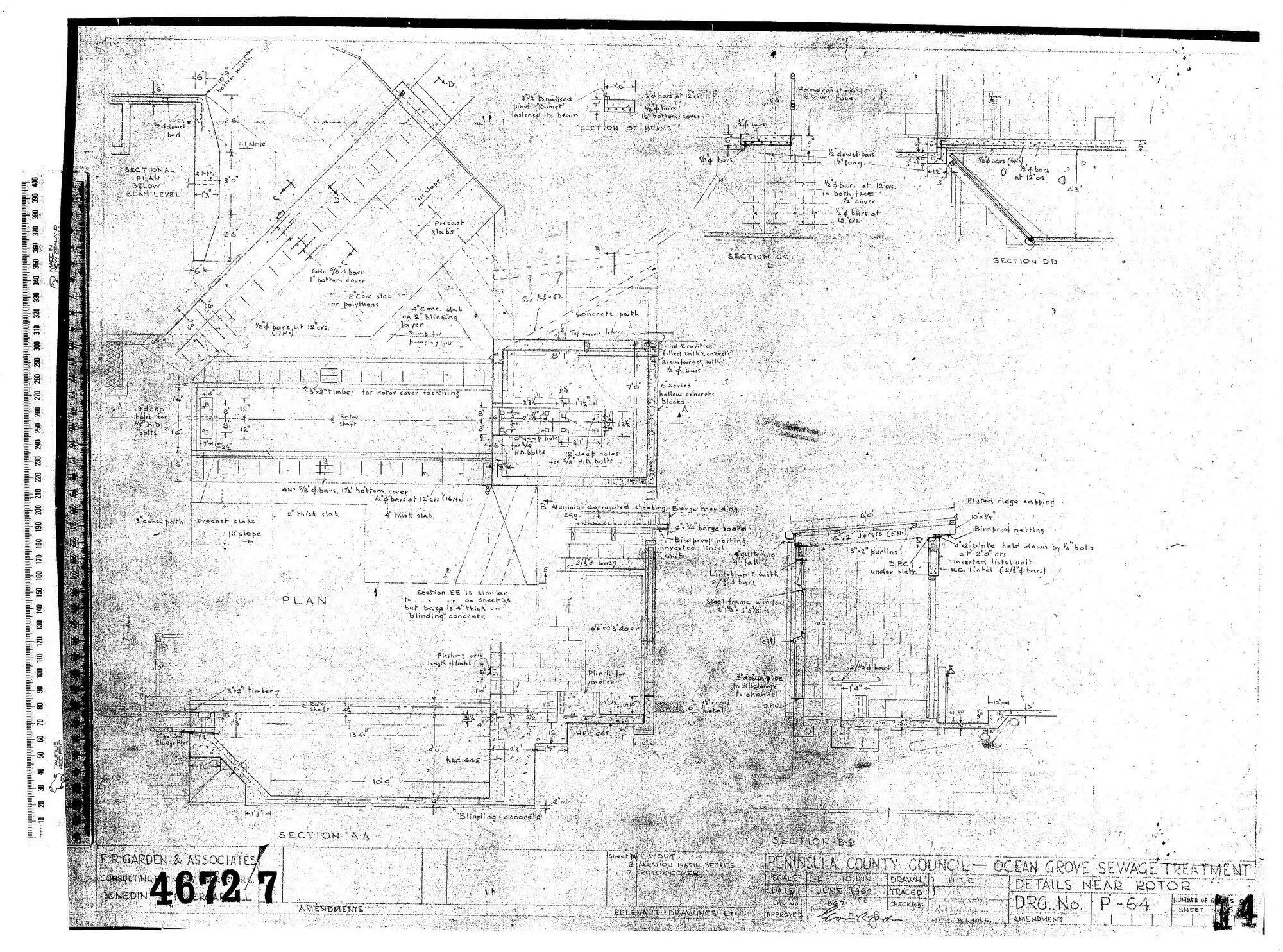 OCEAN GROVE SEWERAGE TREATMENT DETAILS NEAR ROTOR
