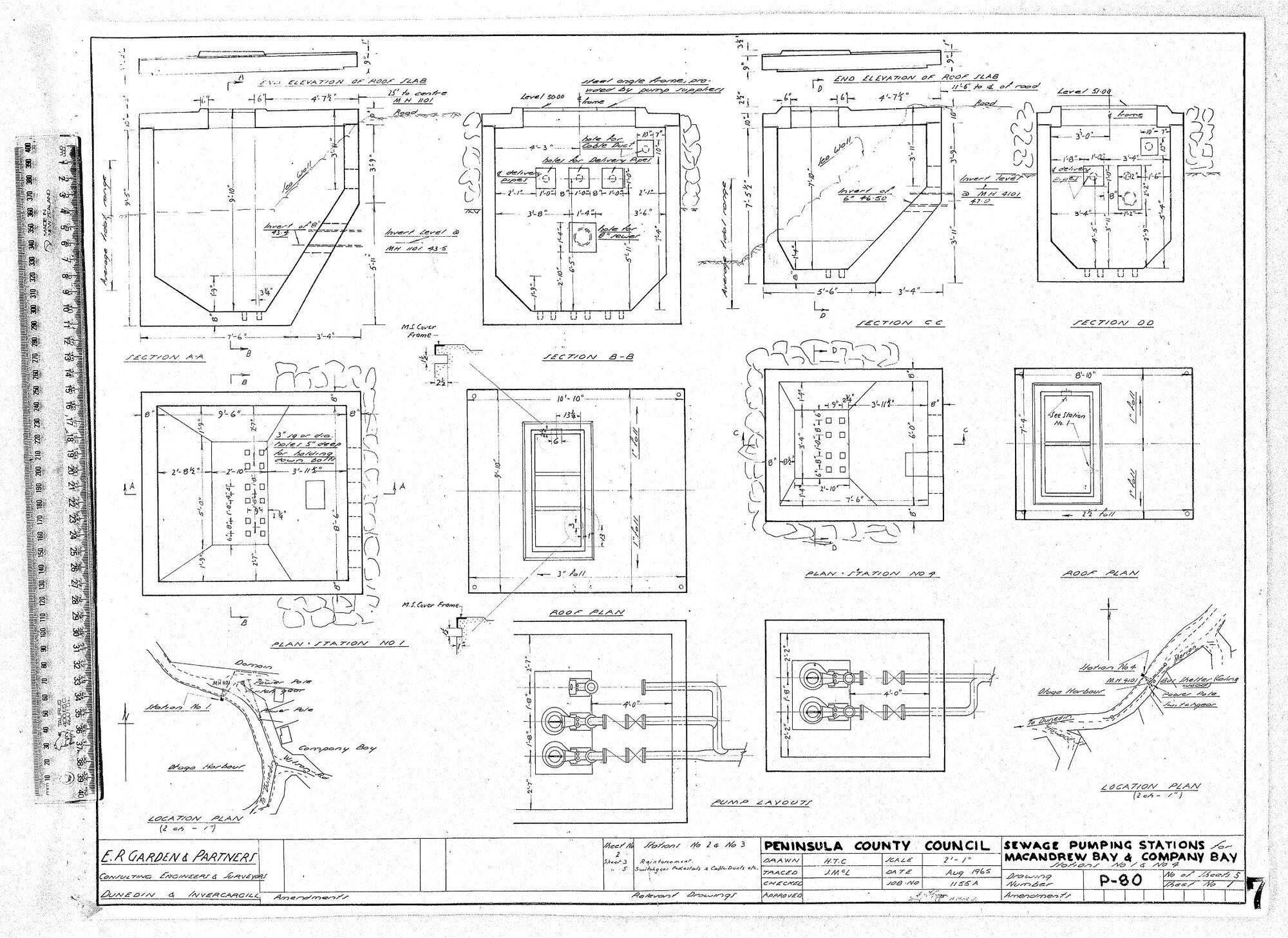 SEWAGE PUMPING STATIONS MACANDREW BAY &amp; COMPANY BAY - STATIONS NO 1 &amp; 4