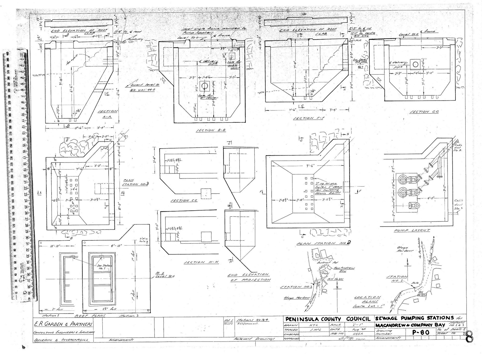 SEWAGE PUMPING STATIONS MACANDREW BAY &amp; COMPANY BAY - STATIONS NO 2 &amp; 3