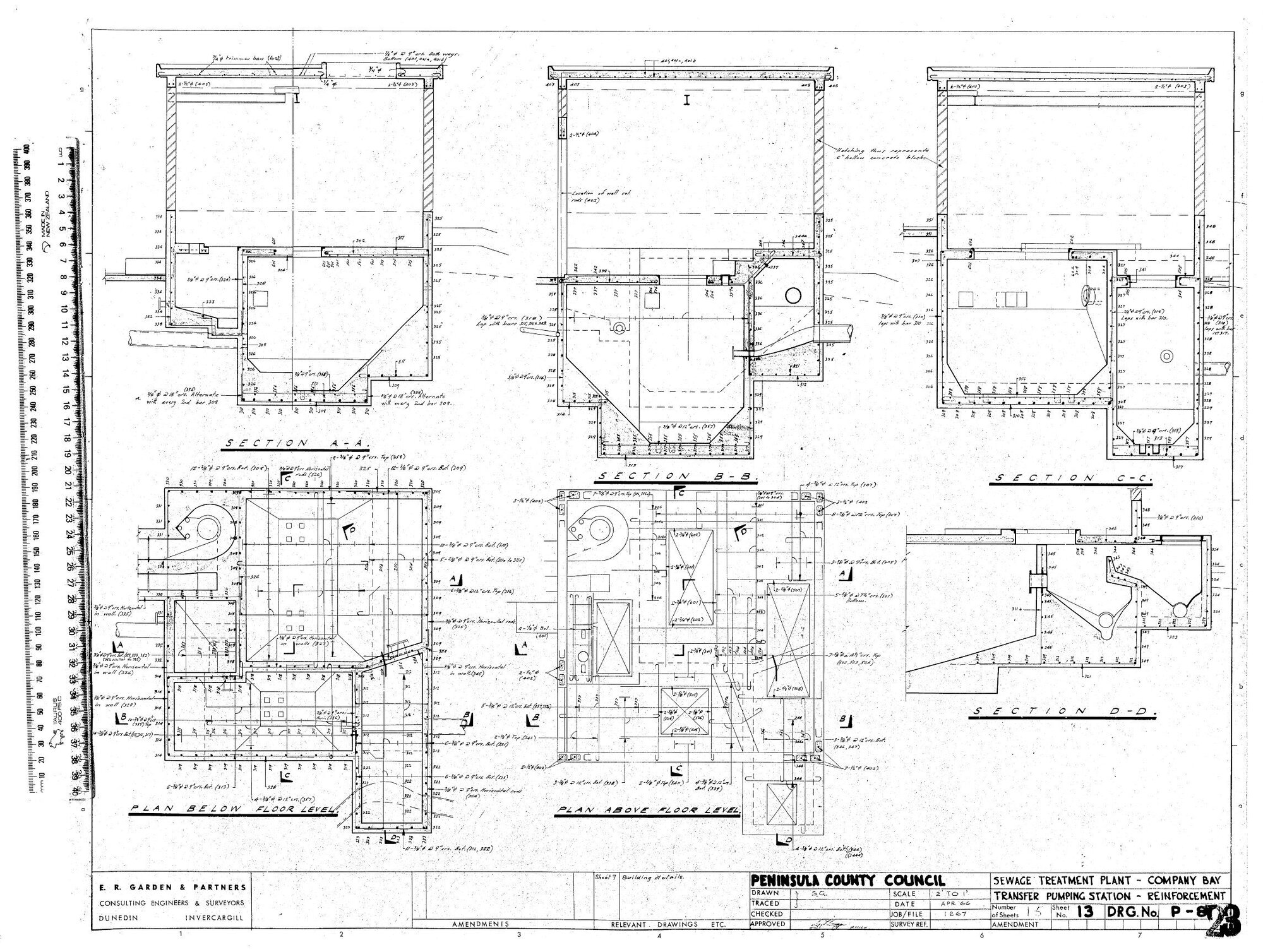 SEWAGE TREATMENT PLANT - COMPANY BAY - TRANSFER PUMPING STATION - REINFORCEMENT
